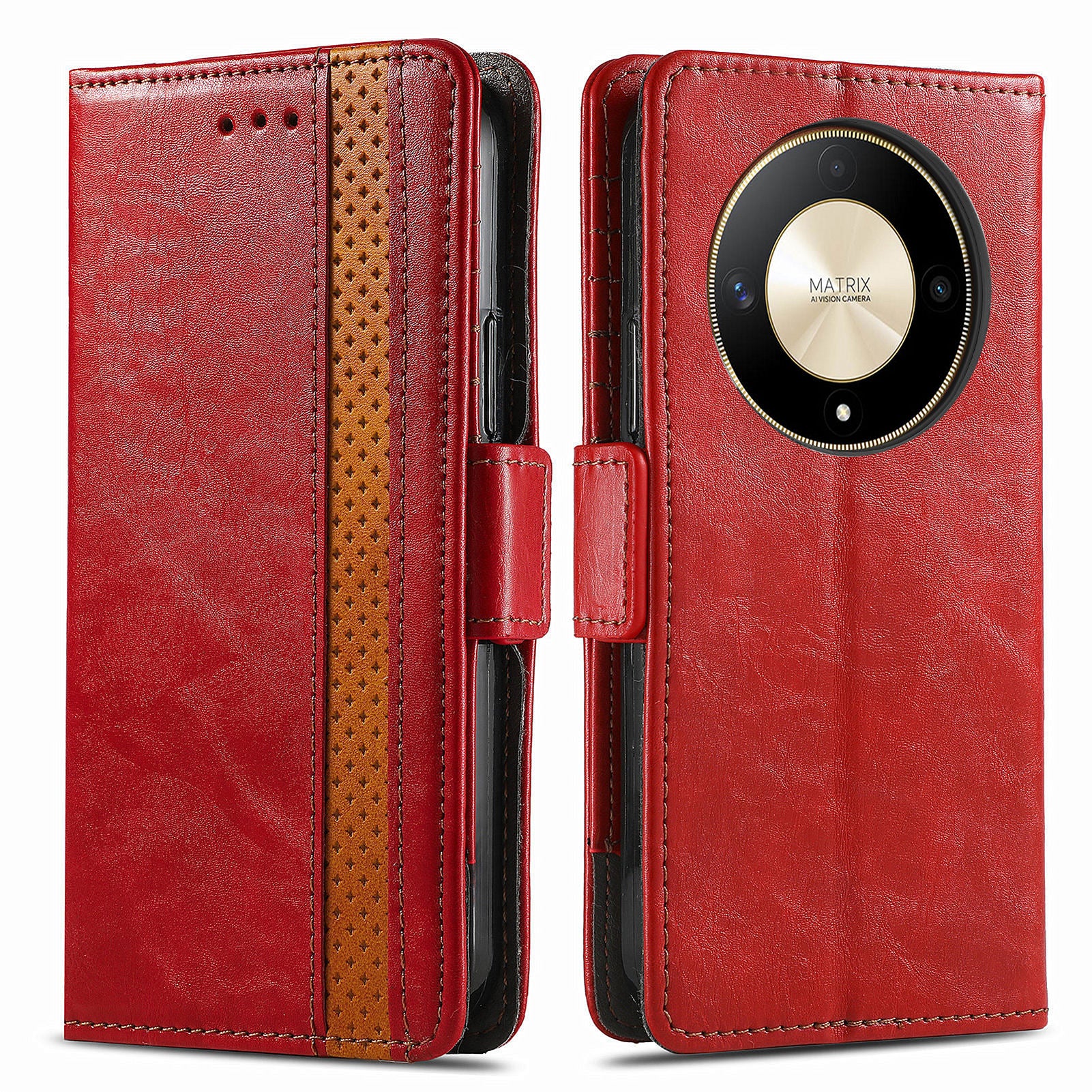 CASENEO 002 Series For Honor X9b 5G / X50 5G / Magic6 Lite 5G Leather Wallet Case Stand Phone Cover