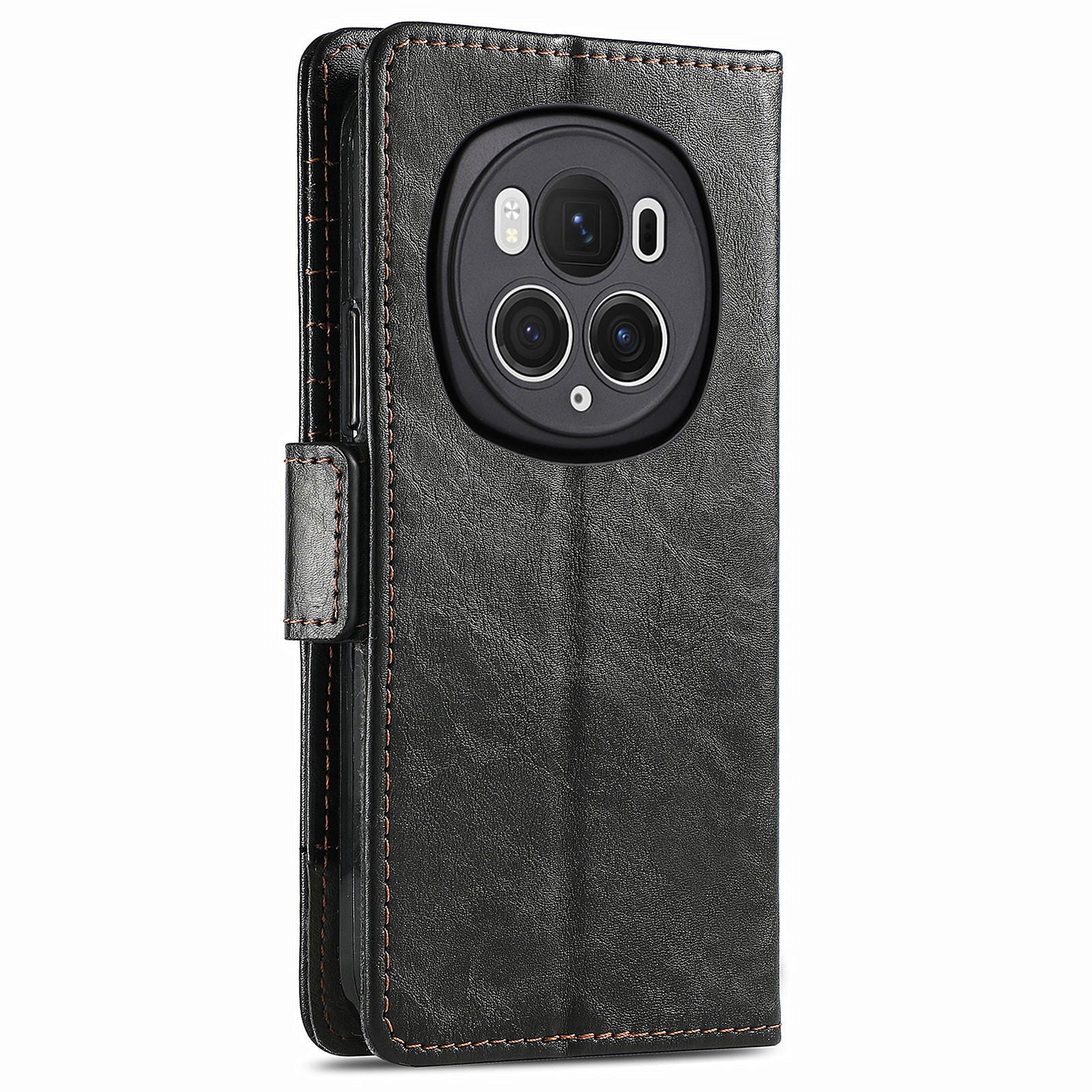 CASENEO 002 Series For Honor Magic6 Pro 5G Leather Case RFID Blocking Wallet Splicing Phone Cover