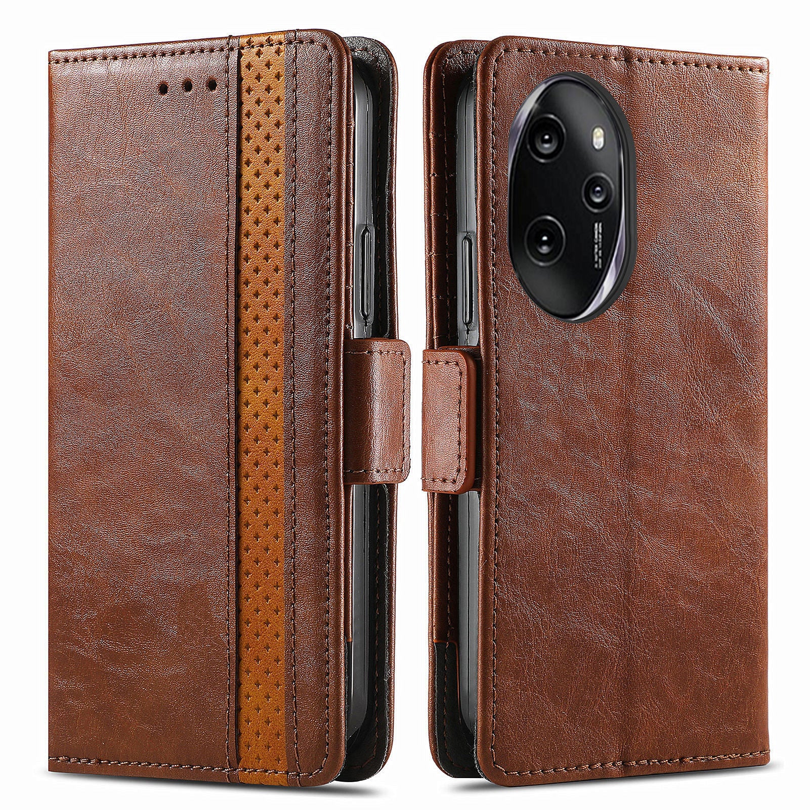 CASENEO 002 Series For Honor 100 Pro 5G Wallet Case RFID Blocking PU Leather Phone Cover