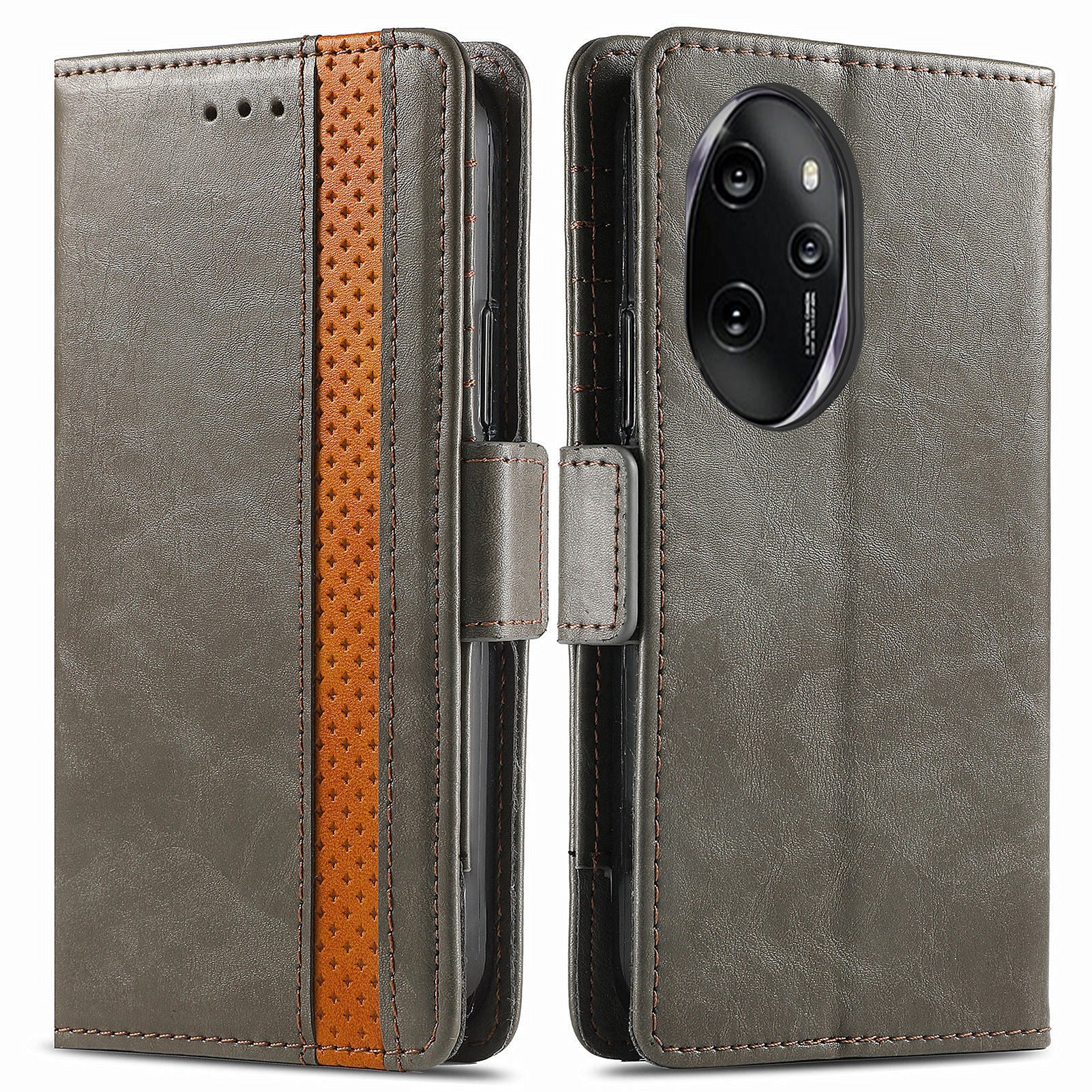 CASENEO 002 Series For Honor 100 Pro 5G Wallet Case RFID Blocking PU Leather Phone Cover