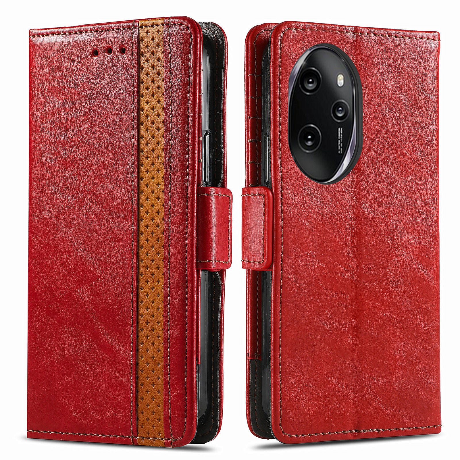 CASENEO 002 Series For Honor 100 Pro 5G Wallet Case RFID Blocking PU Leather Phone Cover
