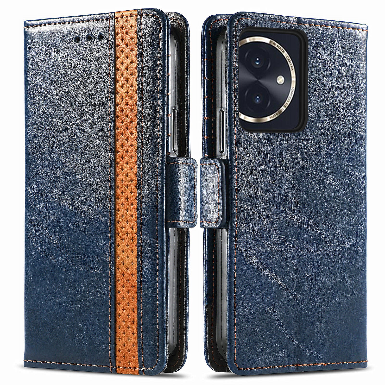 CASENEO 002 Series For Honor 100 5G Case RFID Blocking Leather Stand Phone Cover