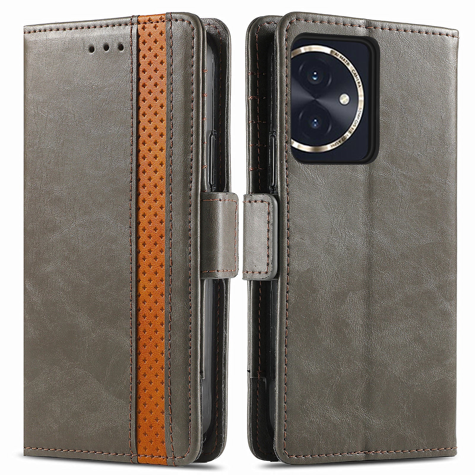 CASENEO 002 Series For Honor 100 5G Case RFID Blocking Leather Stand Phone Cover