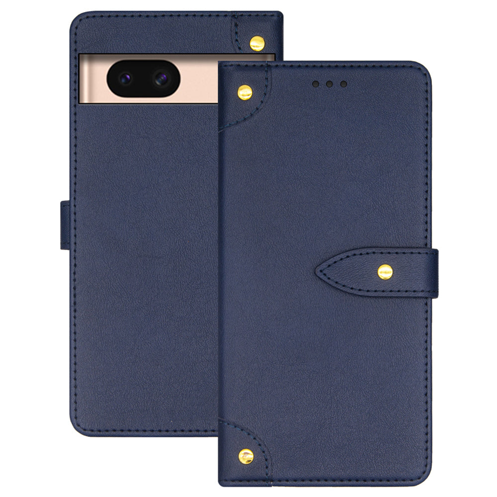 IDEWEI For Google Pixel 8a Case Stand PU Leather+TPU Scratch-proof Phone Cover