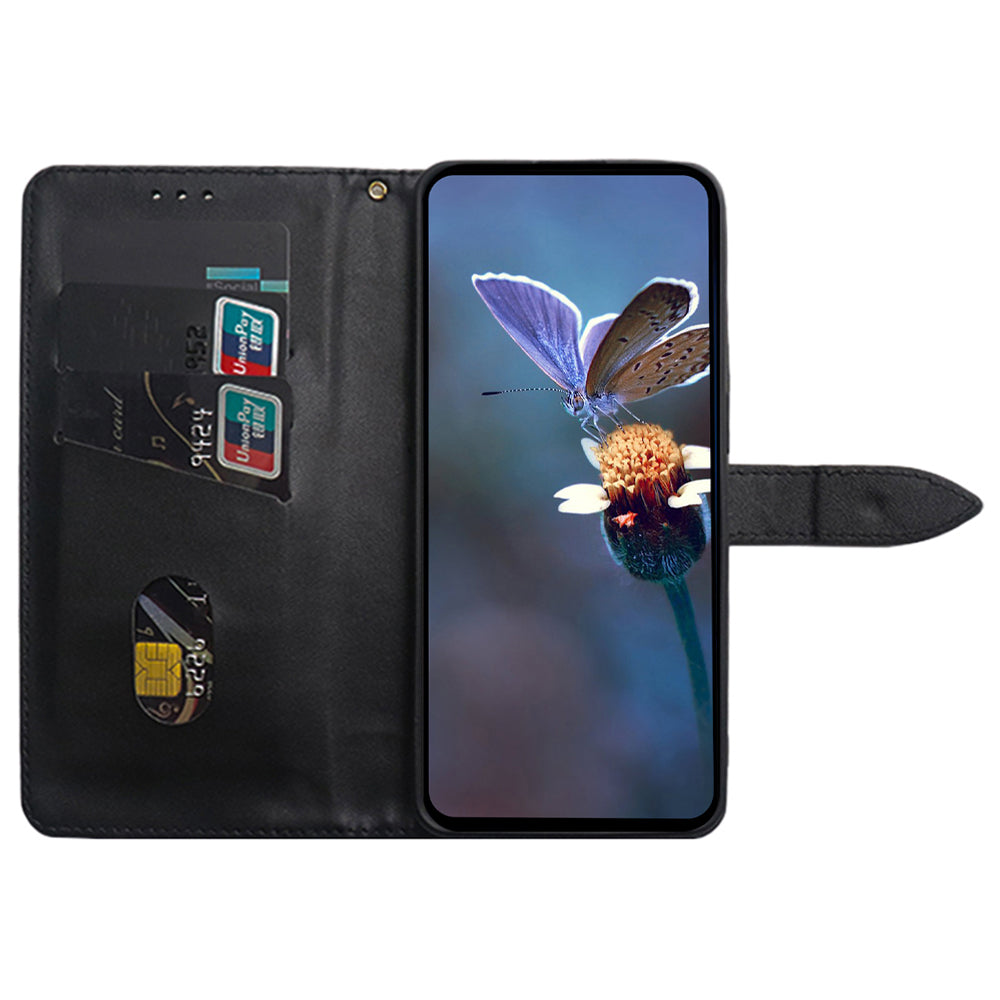 IDEWEI For Google Pixel 8a Case Stand PU Leather+TPU Scratch-proof Phone Cover