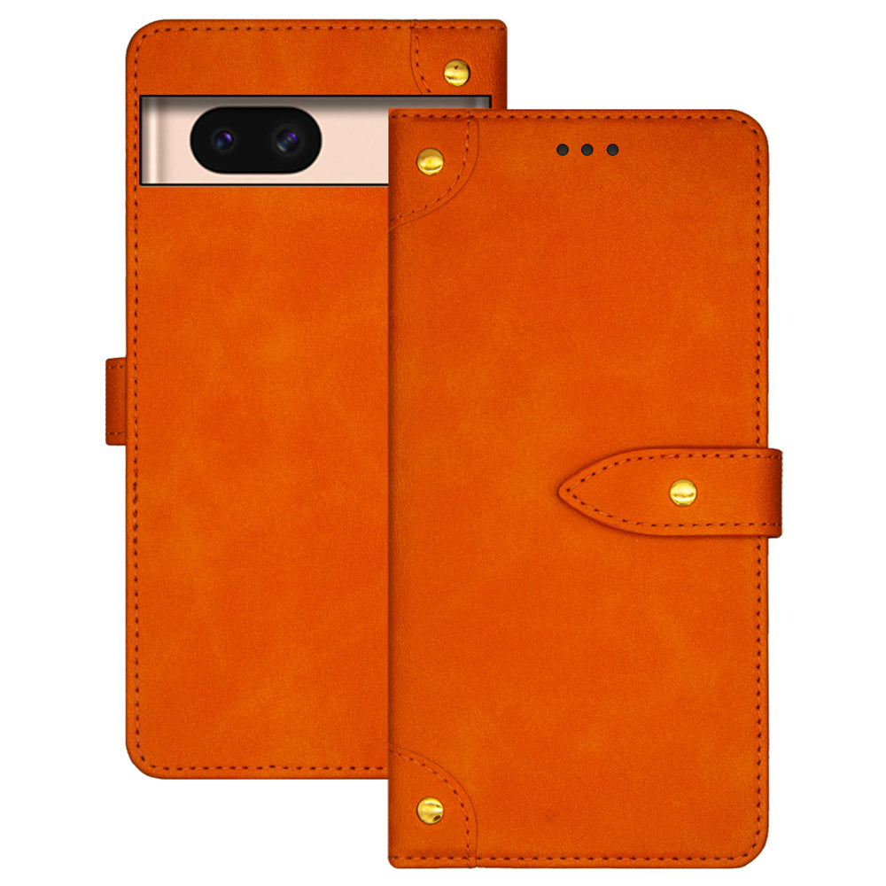 IDEWEI For Google Pixel 8a Case Stand PU Leather+TPU Scratch-proof Phone Cover