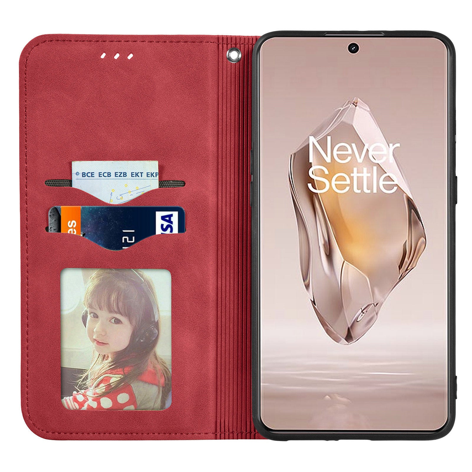 For Xiaomi Redmi Note 13 Pro+ 5G Leather Wallet Case Magnetic Closing Skin-touch Phone Cover