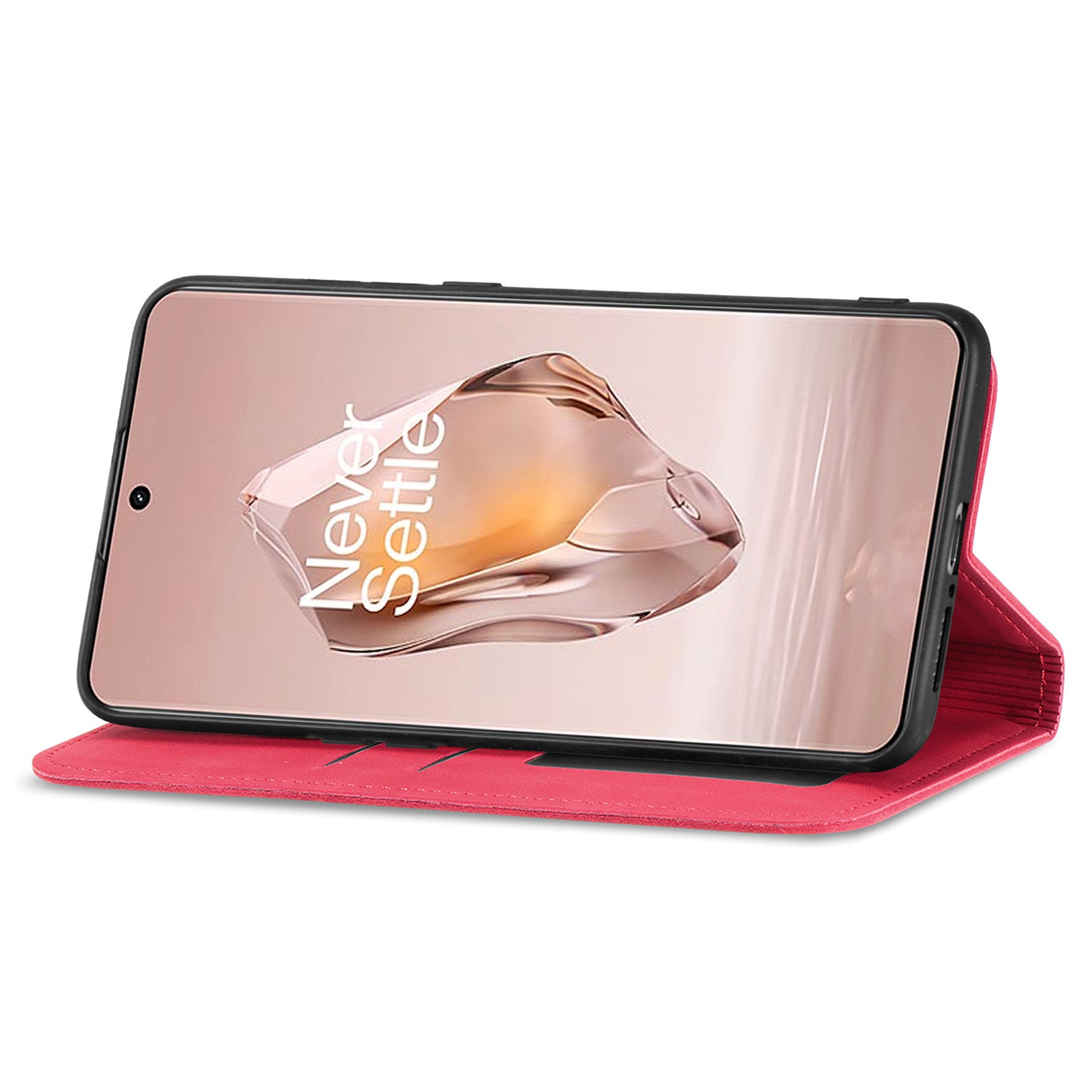 For Xiaomi Redmi Note 13 Pro+ 5G Leather Wallet Case Magnetic Closing Skin-touch Phone Cover