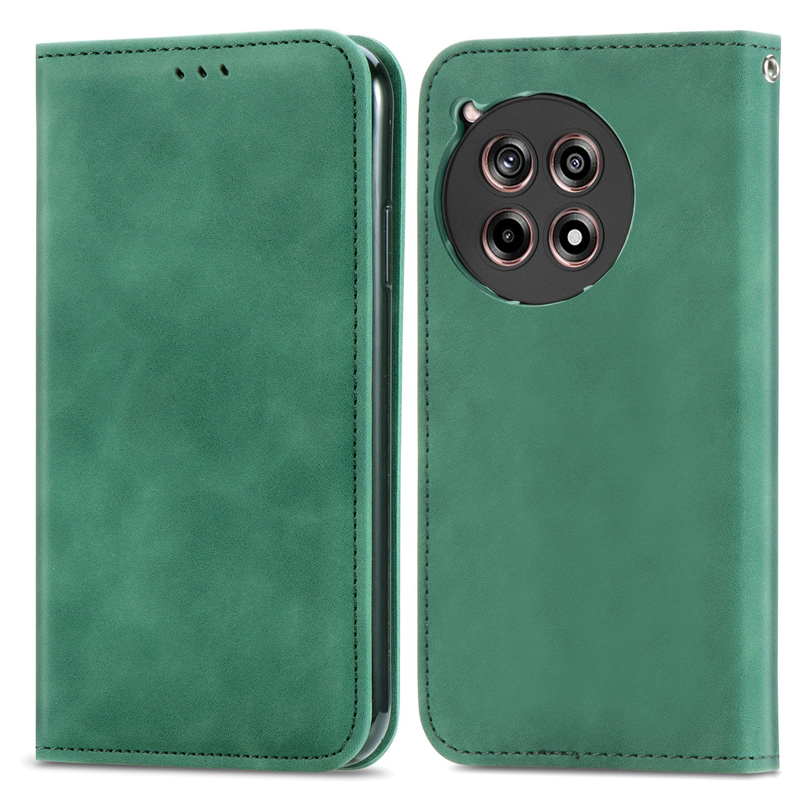 For OnePlus Ace 3 5G / 12R 5G Phone Case Magnetic Auto Closing Skin-touch Cover