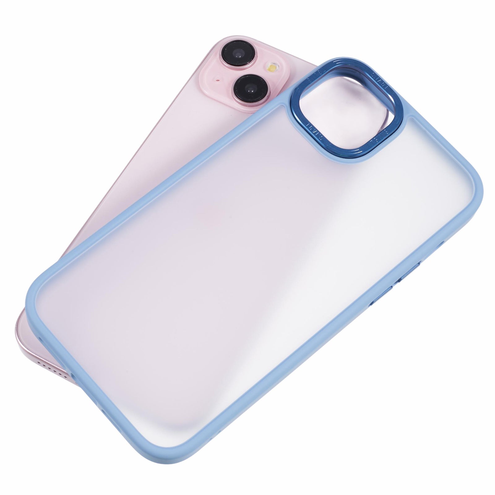 TGVI'S Vibrant Series For iPhone 14 Plus Phone Case Bump Proof PC+TPU Metal Camera Ring Shell