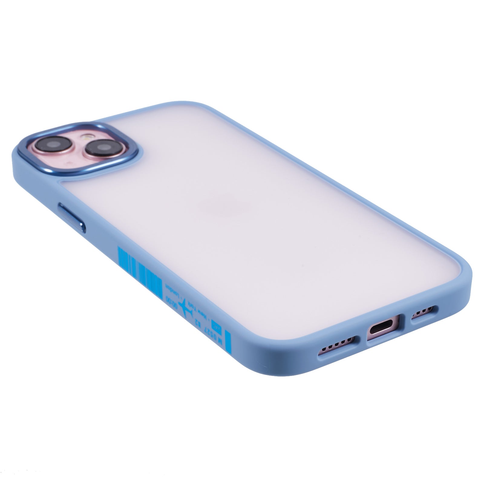 TGVI'S Vibrant Series For iPhone 14 Plus Phone Case Bump Proof PC+TPU Metal Camera Ring Shell