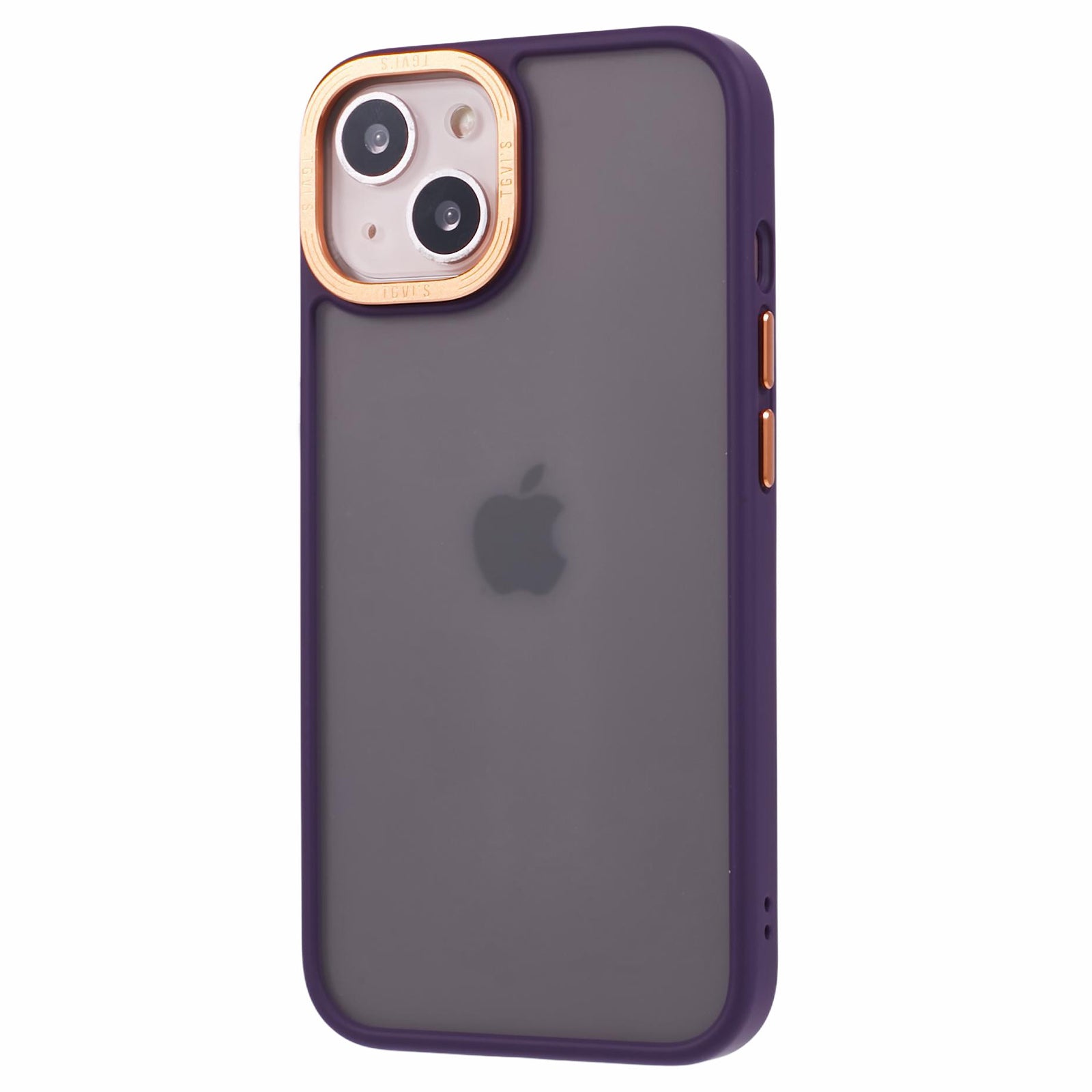 TGVI'S Vibrant Series For iPhone 14 Plus Phone Case Bump Proof PC+TPU Metal Camera Ring Shell