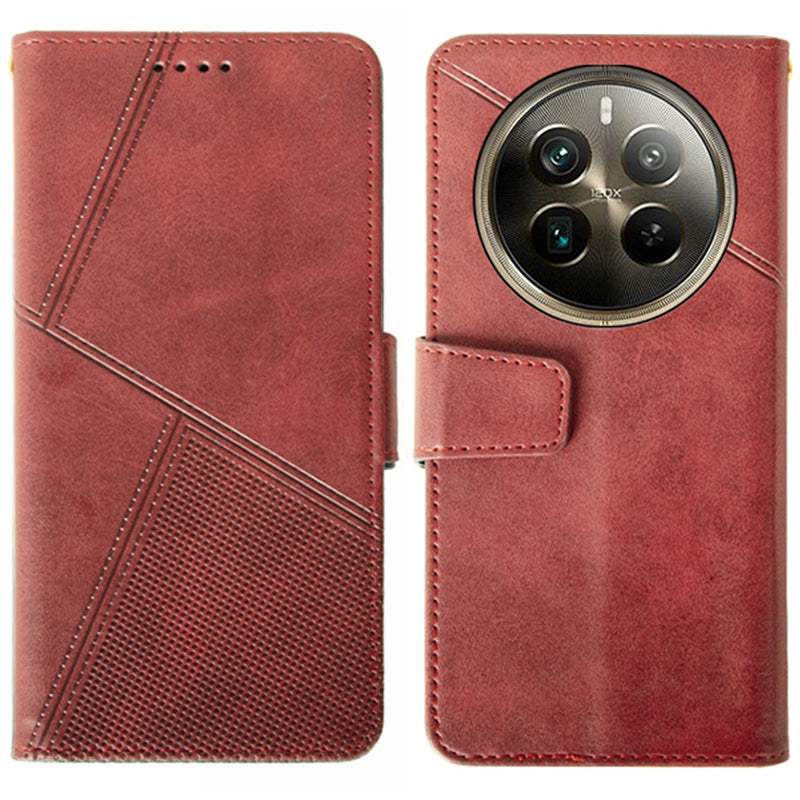 IDEWEI For Realme 12 Pro 5G / 12 Pro+ 5G Case Scratch-resistant Wallet Calf Texture Phone Cover
