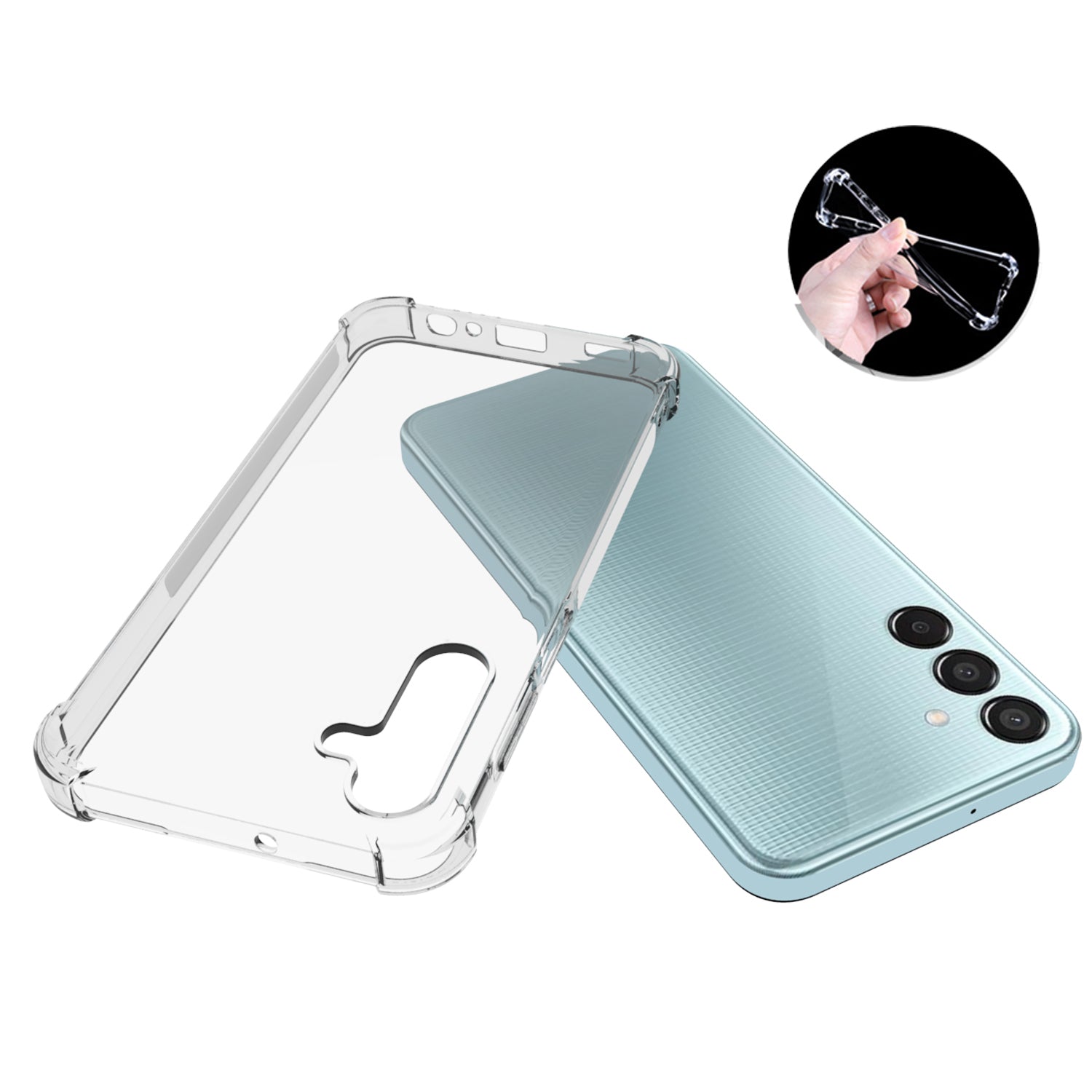 For Samsung Galaxy M15 5G / F15 5G Case Non-slip Drop-proof Clear TPU Smartphone Cover