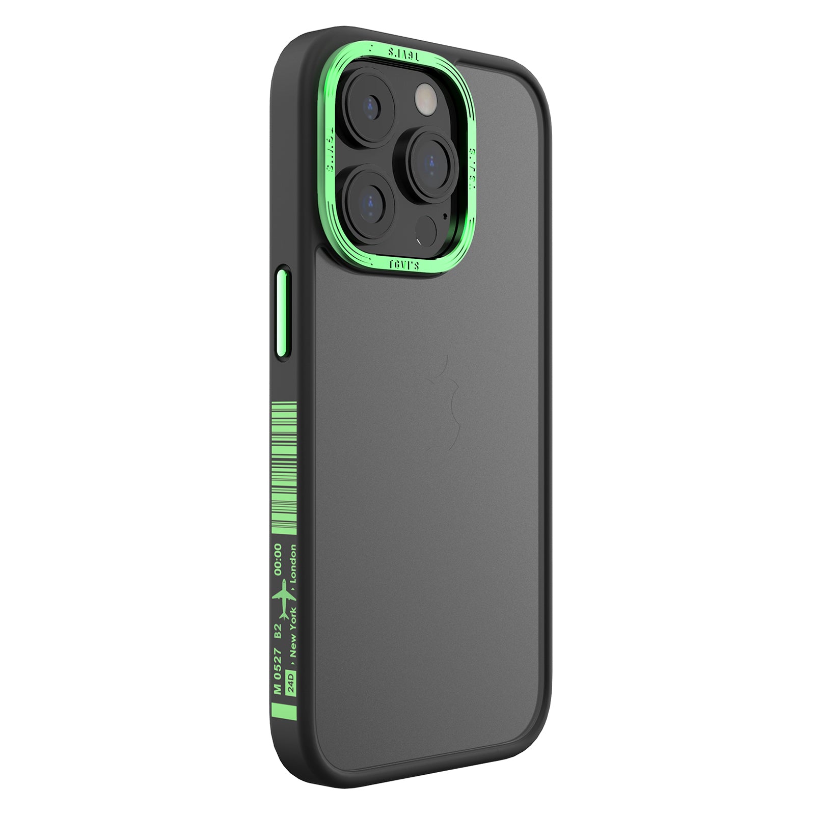 TGVI'S Vibrant Series For iPhone 14 Pro Cell Phone Cases Metal Camera Ring PC+TPU Cover