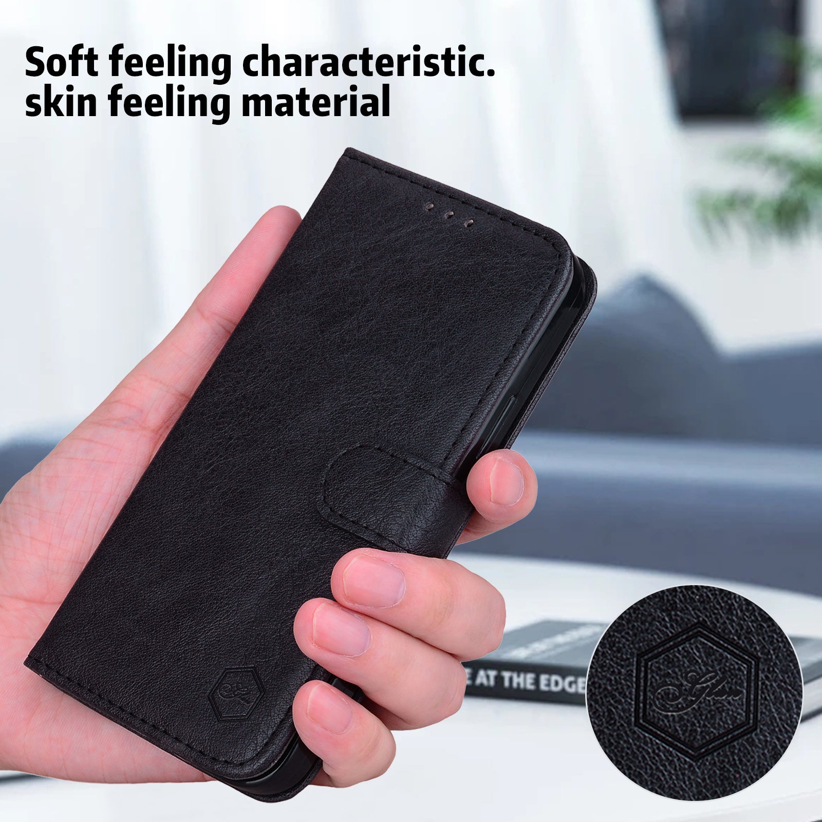 For Google Pixel 9 Case Anti-scratch Solid Color Leather Folio Wallet Phone Cover