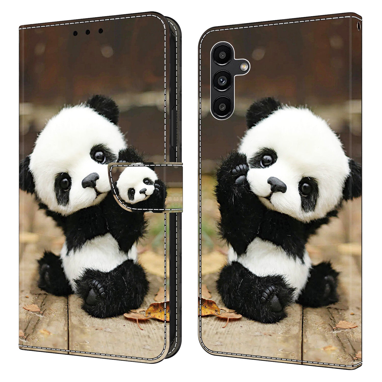 For Samsung Galaxy S24+ Case Pattern PU Leather Wallet Phone Cover with Card Holder