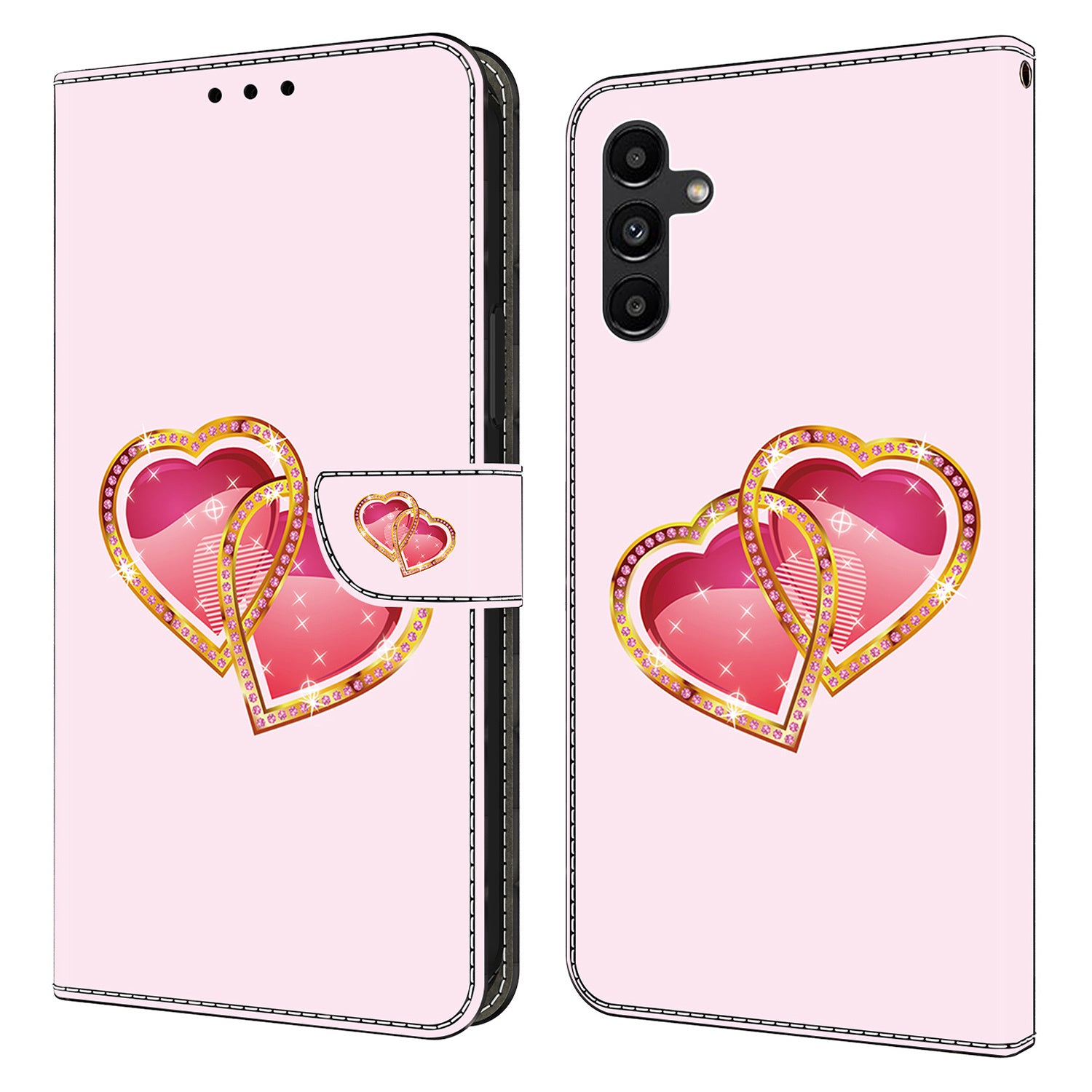 For Samsung Galaxy S24+ Case Pattern PU Leather Wallet Phone Cover with Card Holder