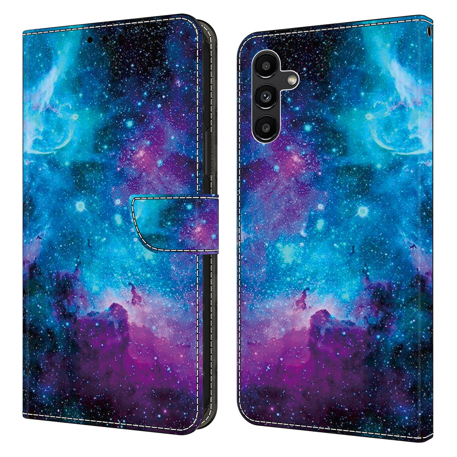 For Samsung Galaxy S24+ Case Pattern PU Leather Wallet Phone Cover with Card Holder
