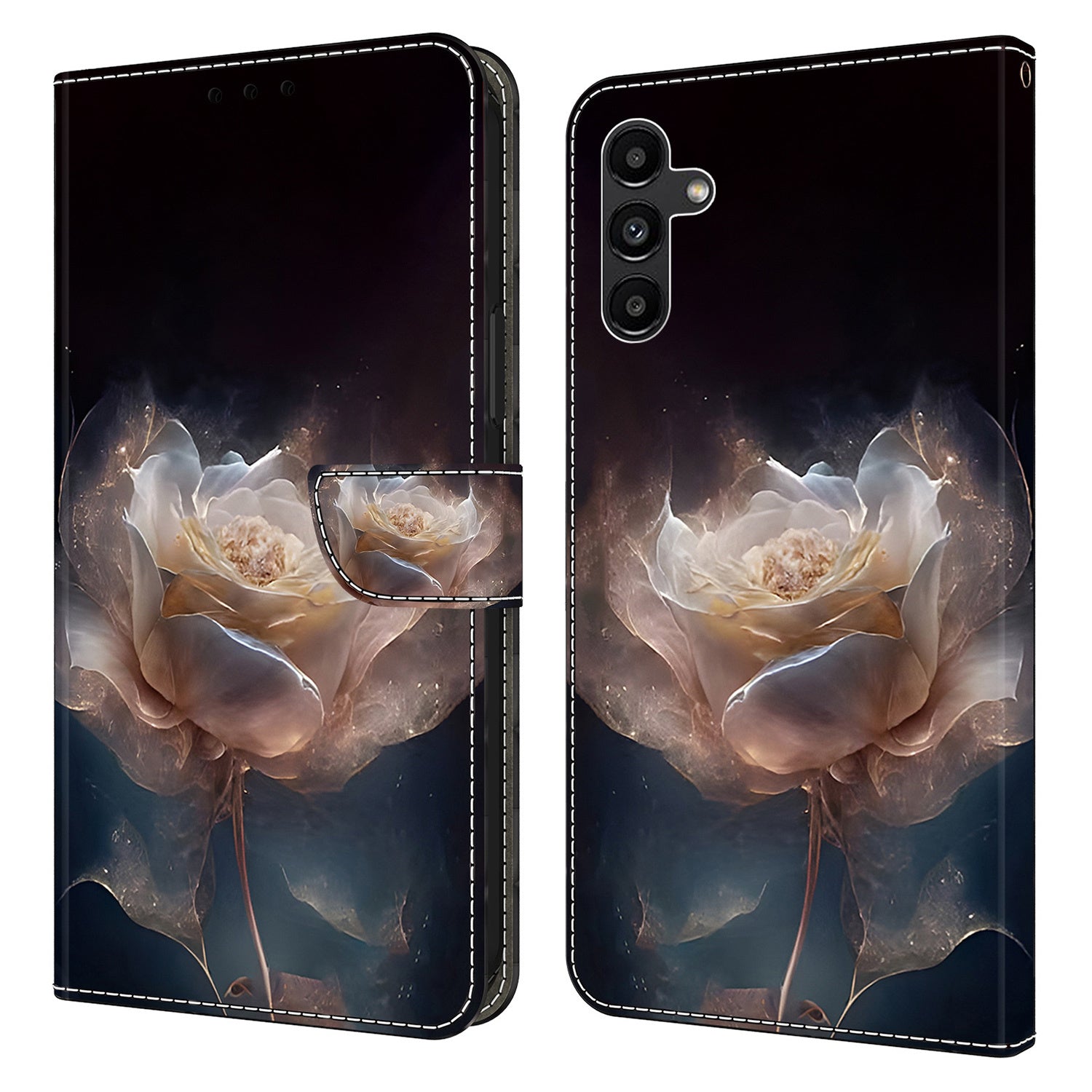 For Samsung Galaxy S24+ Case Pattern PU Leather Wallet Phone Cover with Card Holder