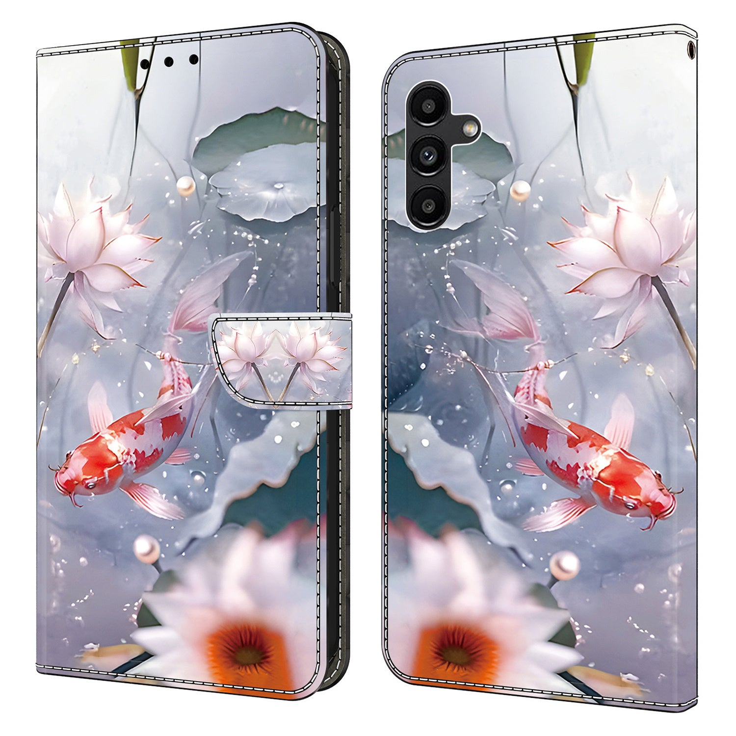 For Samsung Galaxy S24+ Case Pattern PU Leather Wallet Phone Cover with Card Holder