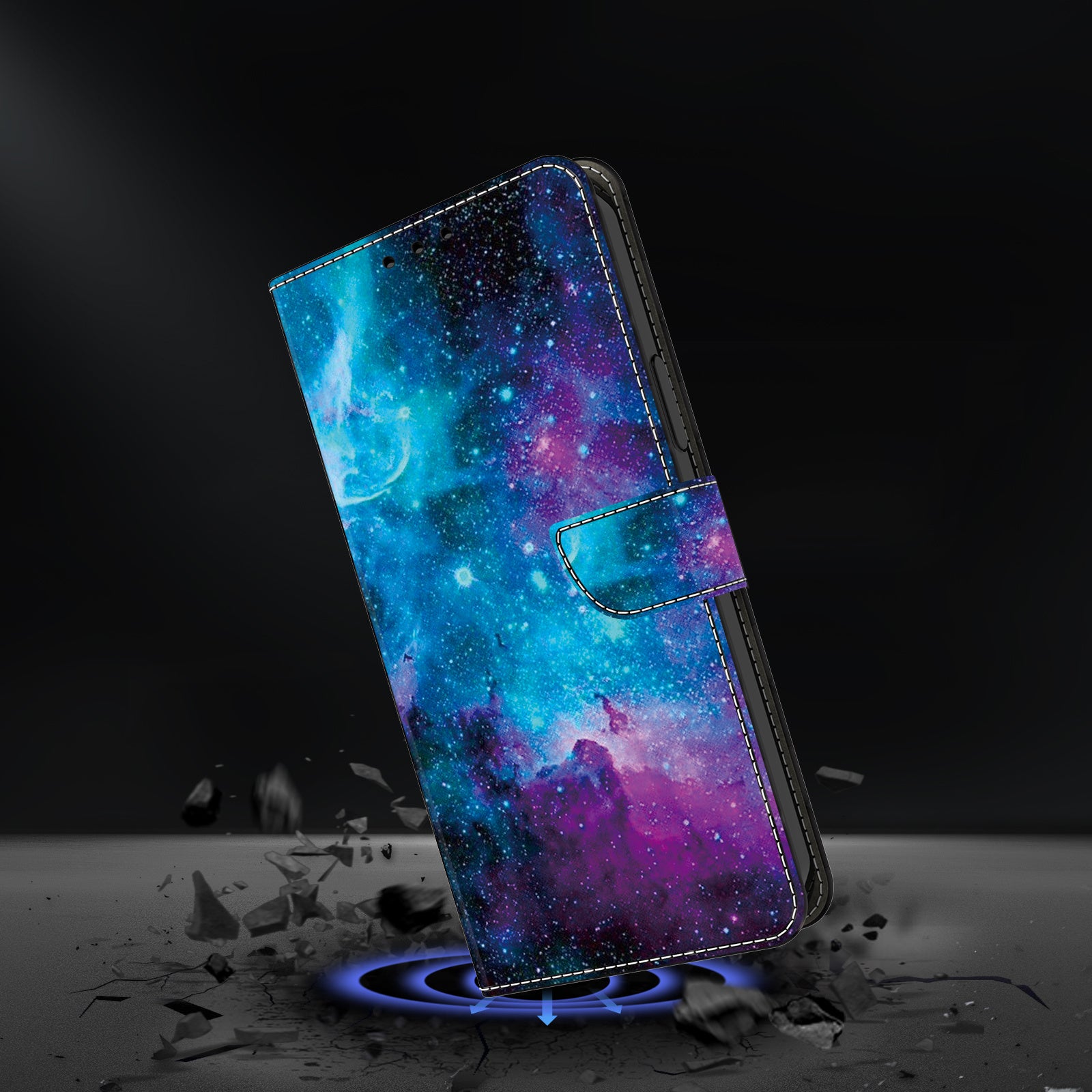 For iPhone 13 6.1 inch Case Pattern Printed Leather Bump Proof Phone Stand Cover