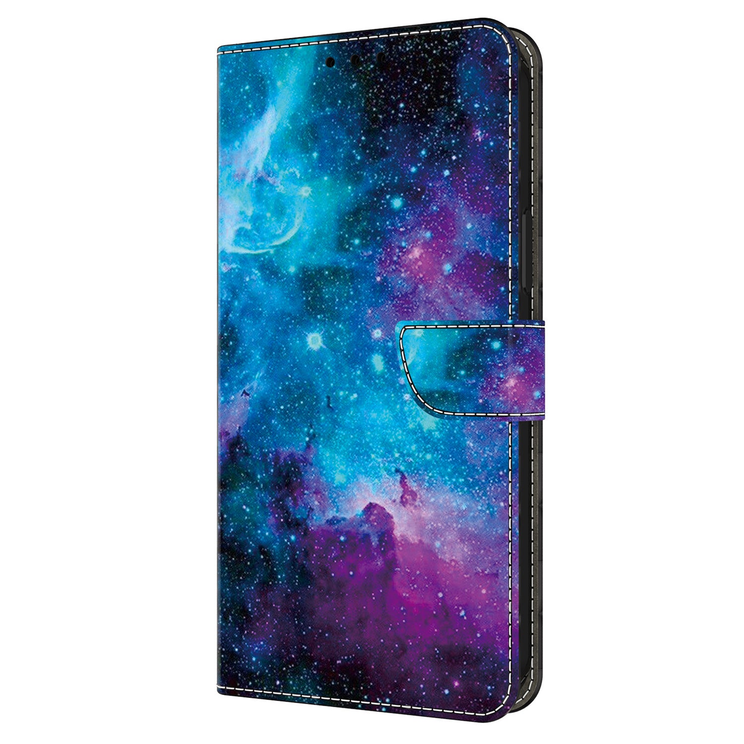 For iPhone 13 6.1 inch Case Pattern Printed Leather Bump Proof Phone Stand Cover