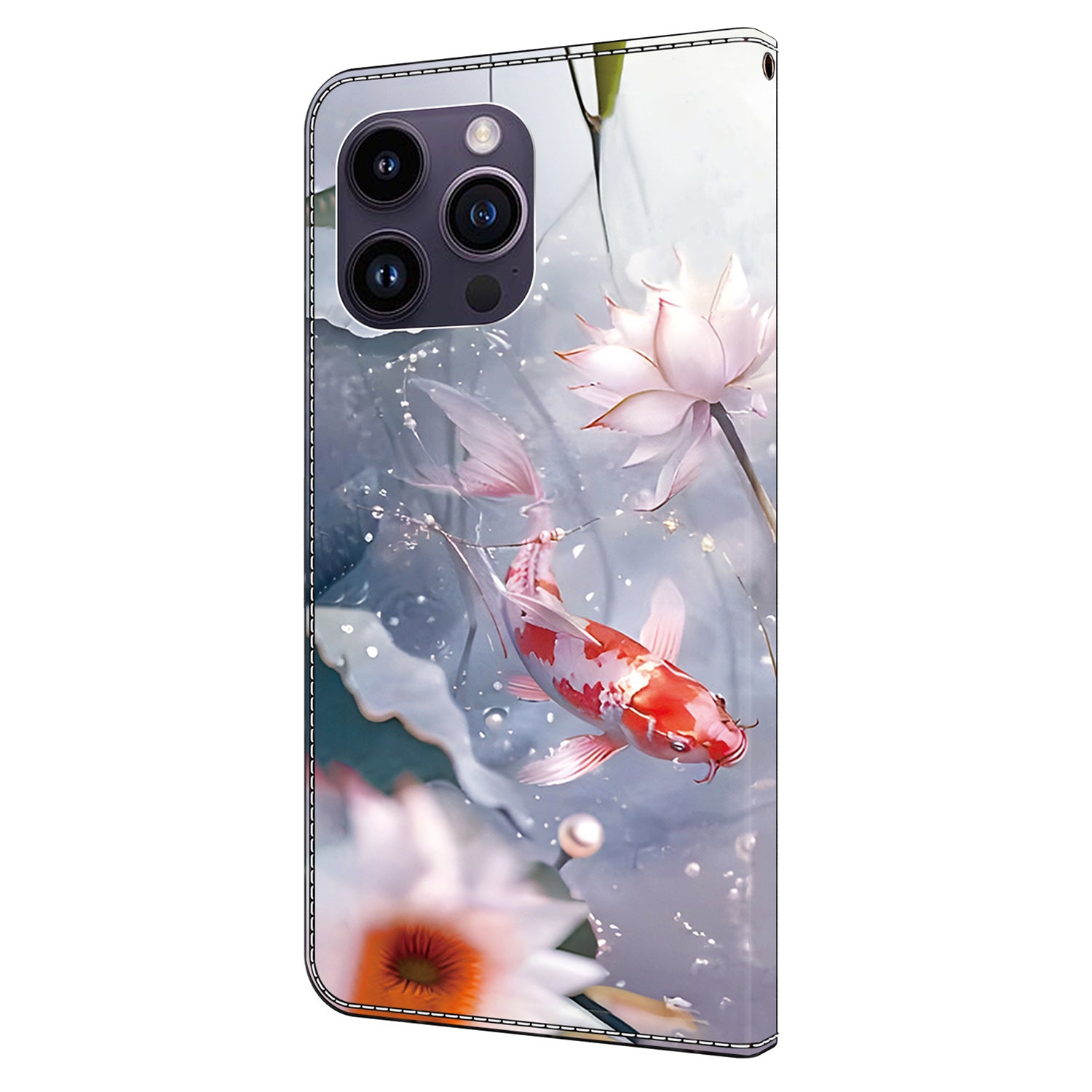 For iPhone 13 Pro Max 6.7 inch Wallet Case Pattern PU Leather Flip Stand Phone Cover
