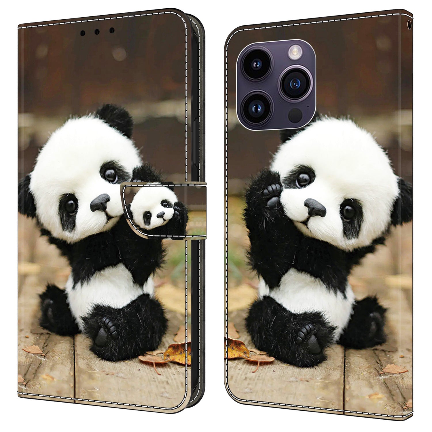 For iPhone 13 Pro Max 6.7 inch Wallet Case Pattern PU Leather Flip Stand Phone Cover