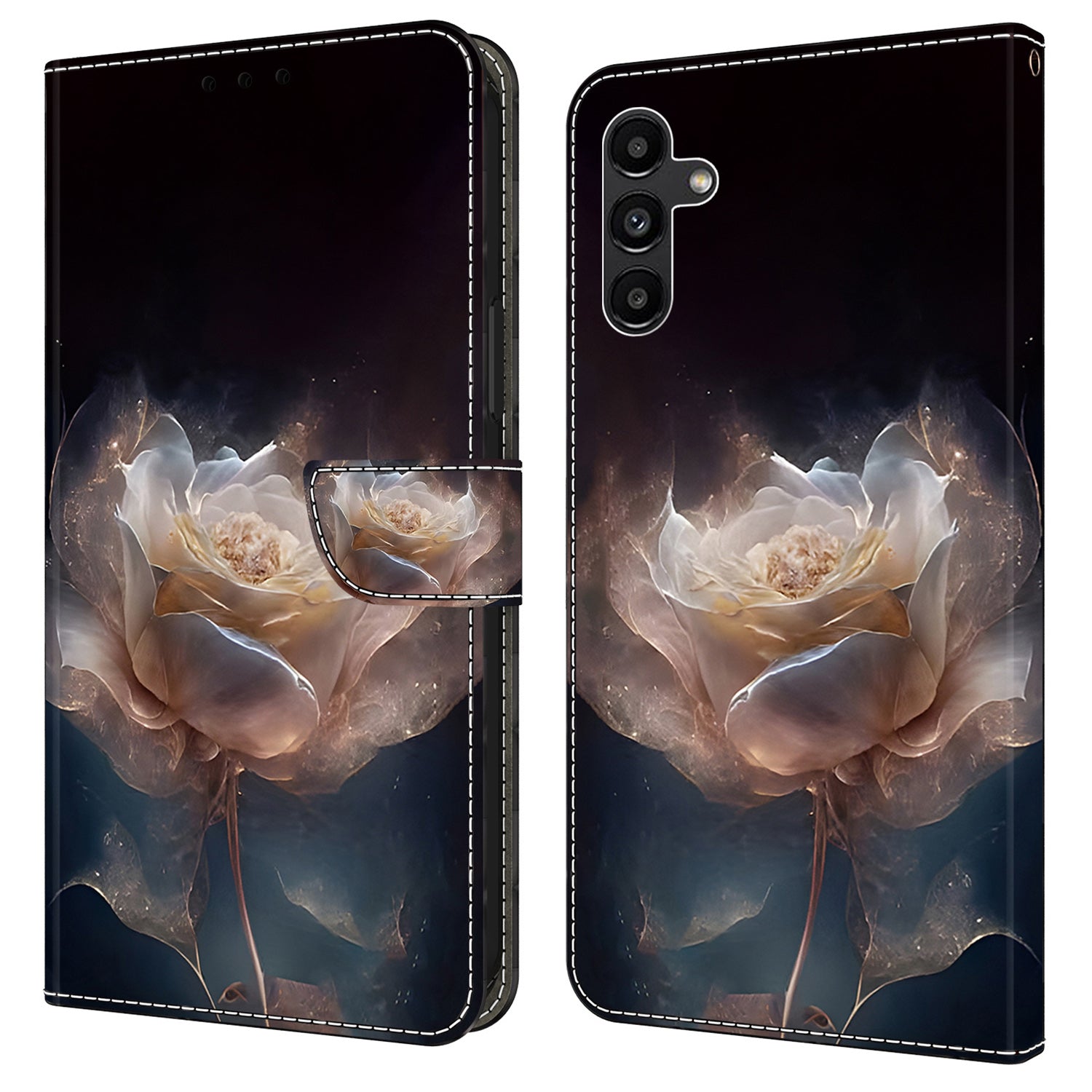 For Samsung Galaxy A55 5G Leather Case Wallet Stand Phone Cover Pattern Printed