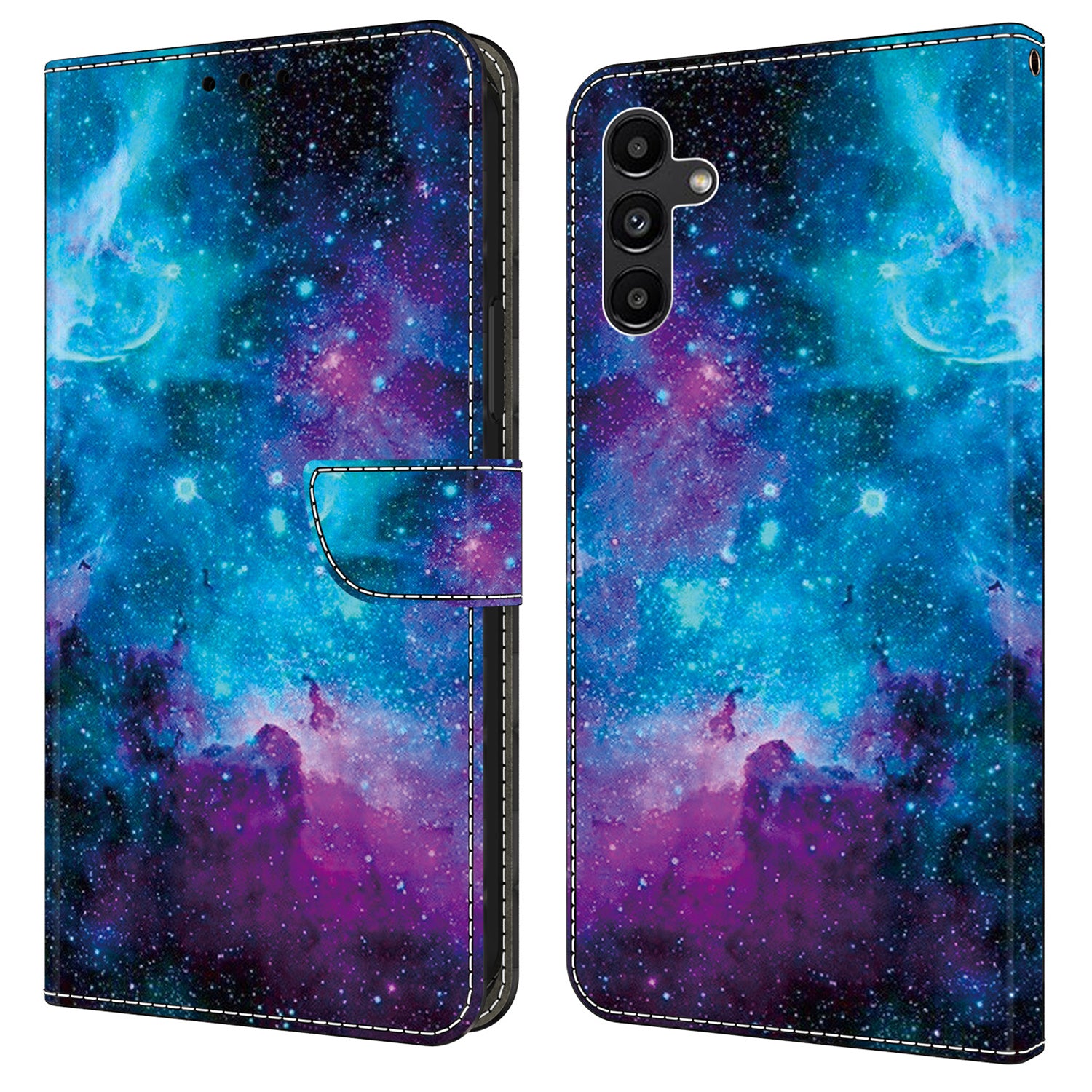 For Samsung Galaxy A55 5G Leather Case Wallet Stand Phone Cover Pattern Printed