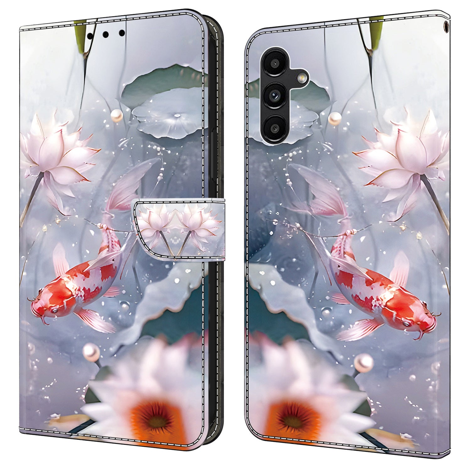 For Samsung Galaxy A55 5G Leather Case Wallet Stand Phone Cover Pattern Printed
