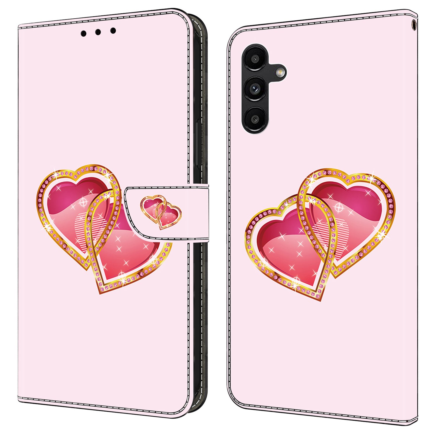 For Samsung Galaxy A55 5G Leather Case Wallet Stand Phone Cover Pattern Printed