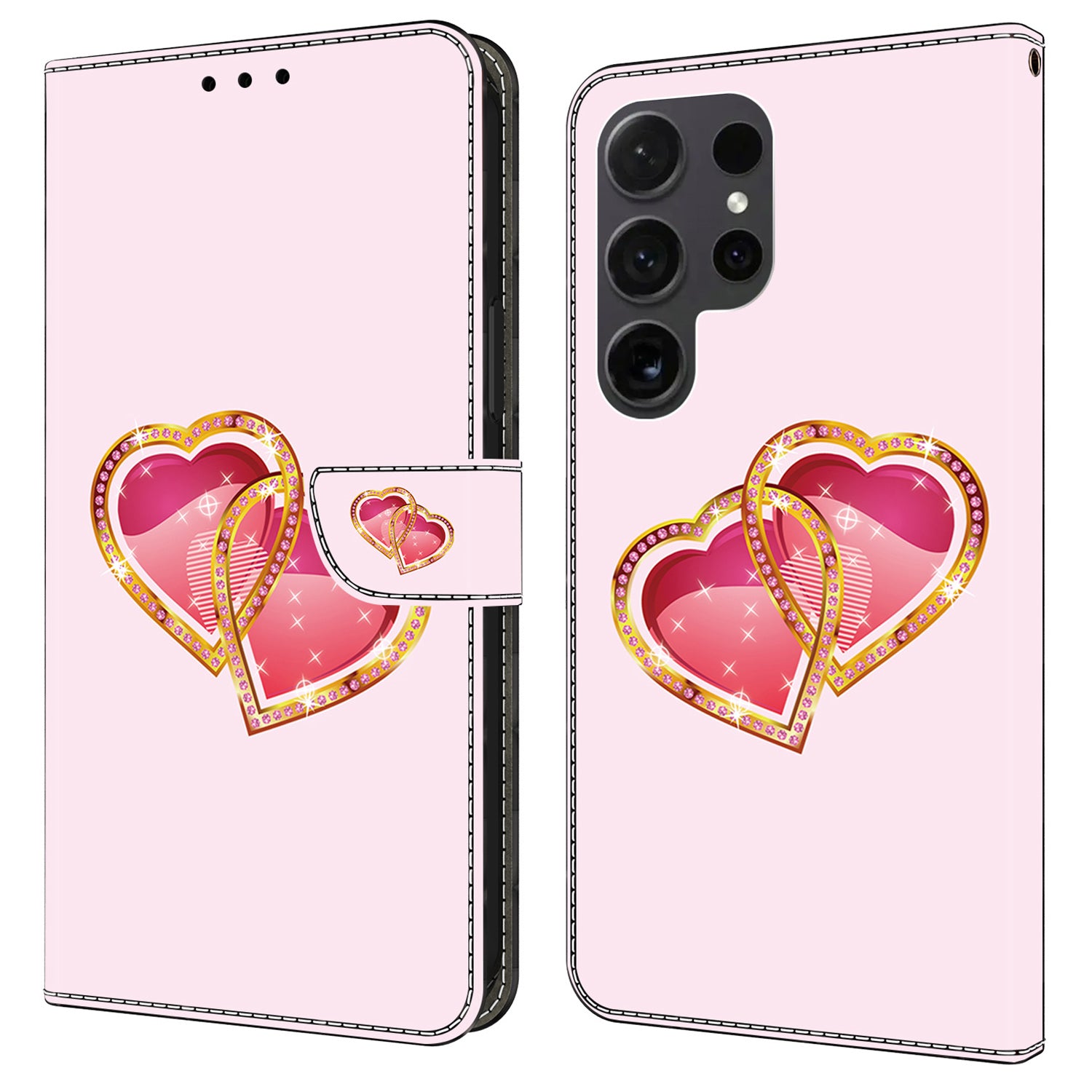 For Samsung Galaxy S24 Ultra Case Pattern PU Leather Full Protection Wallet Phone Cover