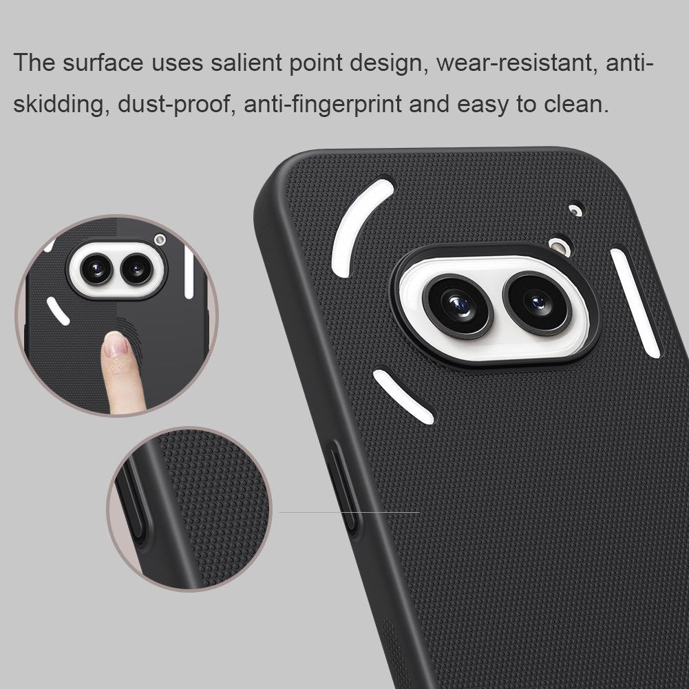 NILLKIN Frosted Shield Phone Case for Nothing Phone (2a) Hard PC Back Cover