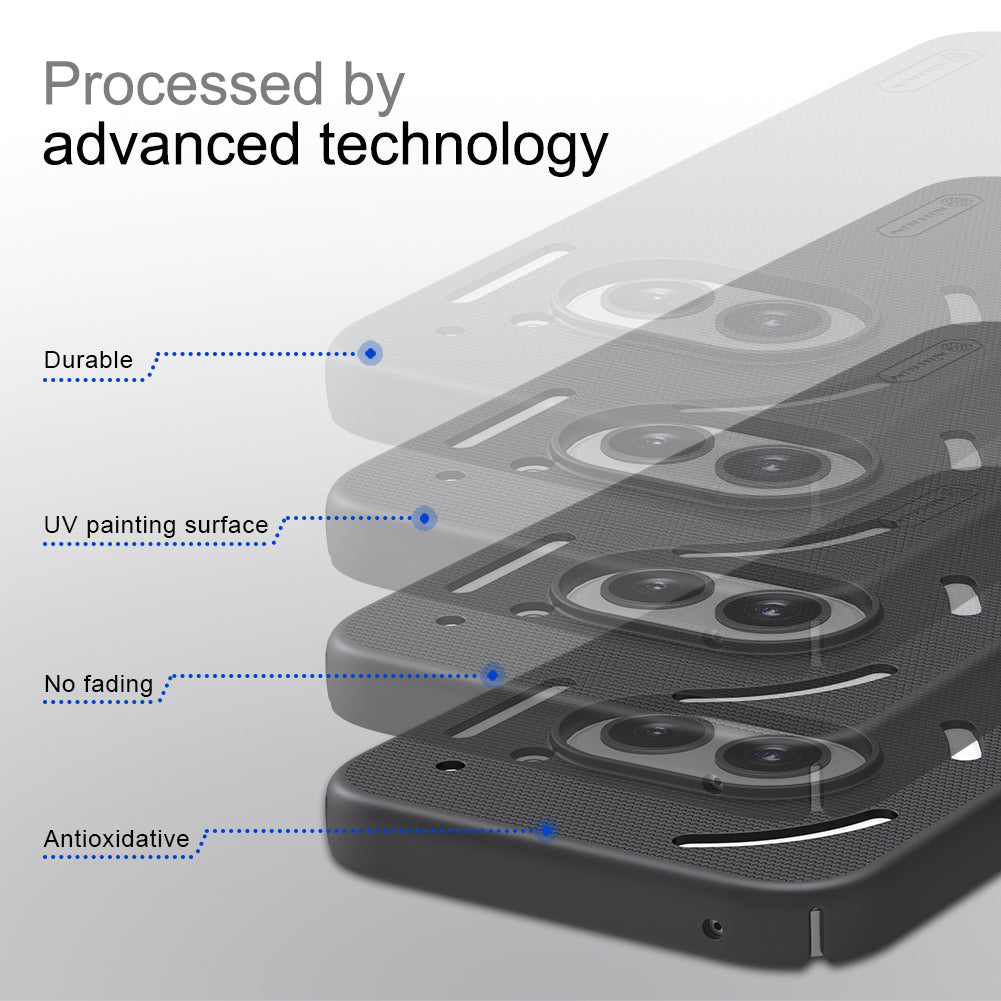 NILLKIN Frosted Shield Phone Case for Nothing Phone (2a) Hard PC Back Cover