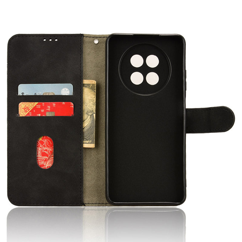 For Realme 12 Leather Wallet Case Skin-Touch Folding Stand Phone Cover