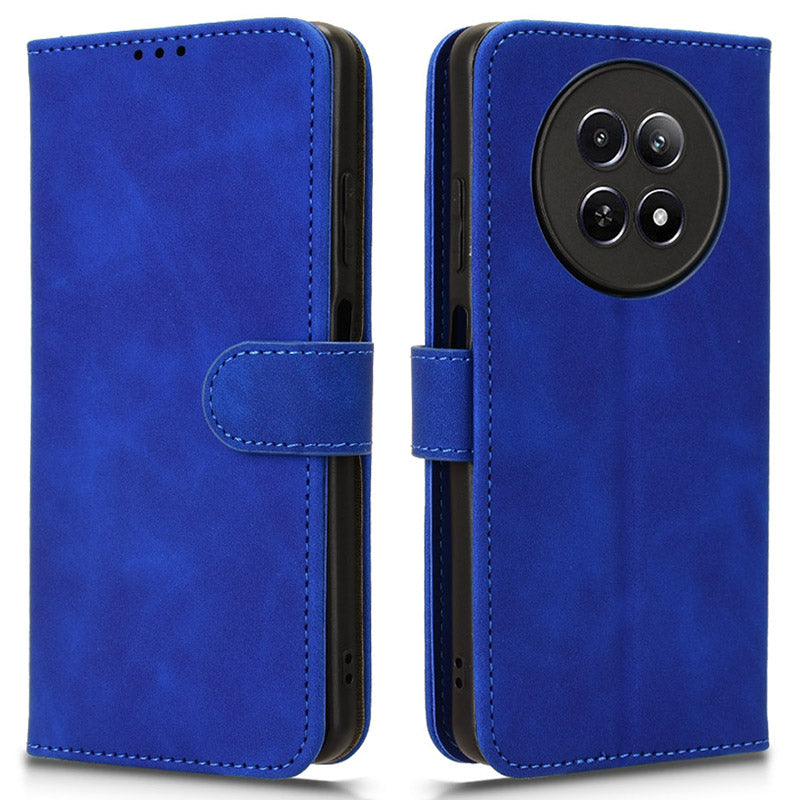 For Realme 12 Leather Wallet Case Skin-Touch Folding Stand Phone Cover