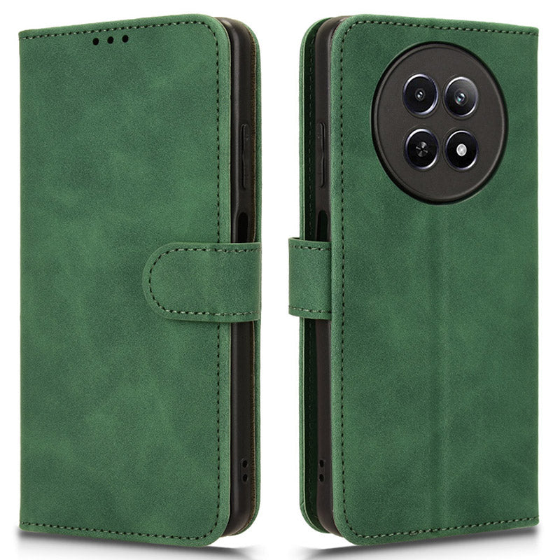 For Realme 12 Leather Wallet Case Skin-Touch Folding Stand Phone Cover