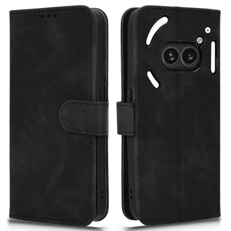 For Nothing Phone (2a) Wallet Case Skin-Touch Folding Stand Leather Phone Cover