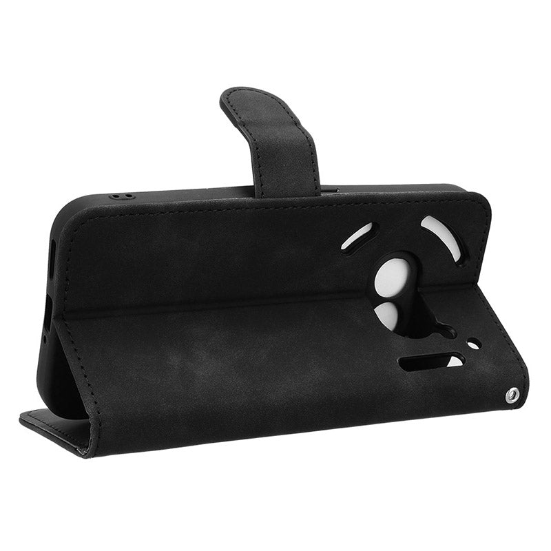 For Nothing Phone (2a) Wallet Case Skin-Touch Folding Stand Leather Phone Cover