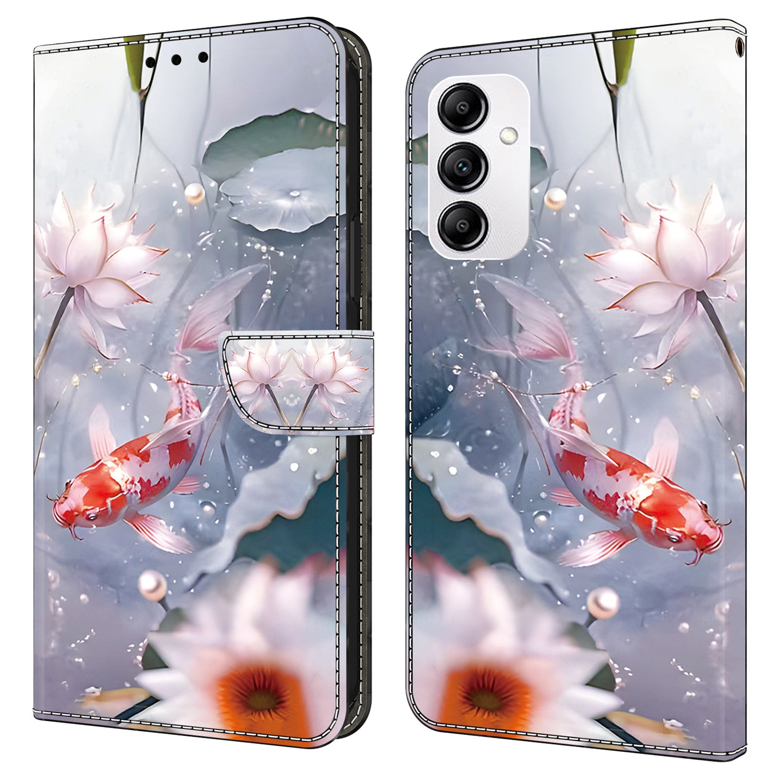 For Samsung Galaxy A14 5G / A14 4G Magnetic Case PU Leather Card Holder Phone Cover