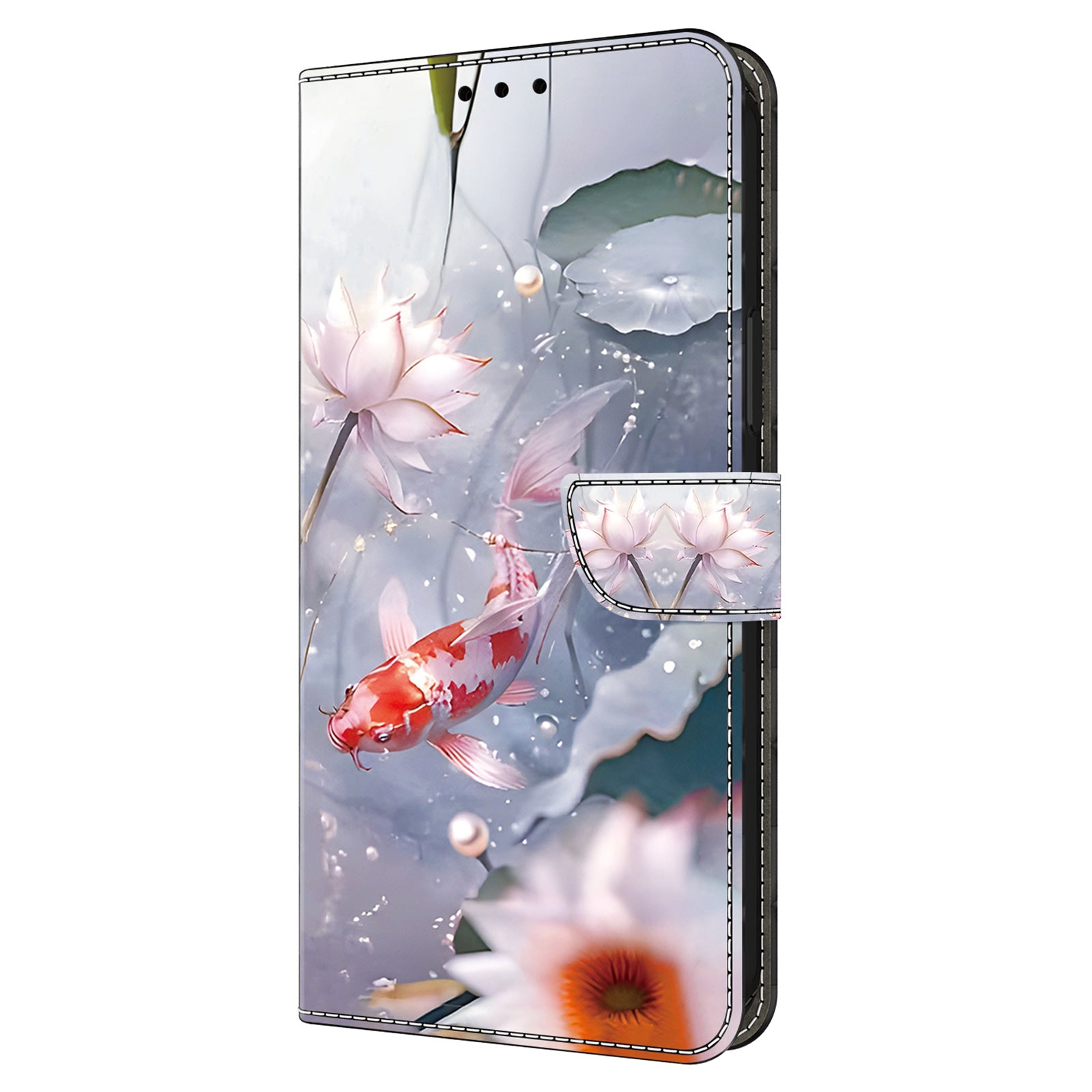 For Samsung Galaxy A34 5G Leather Case Magnetic Pattern Printed Closure Folio Phone Cover