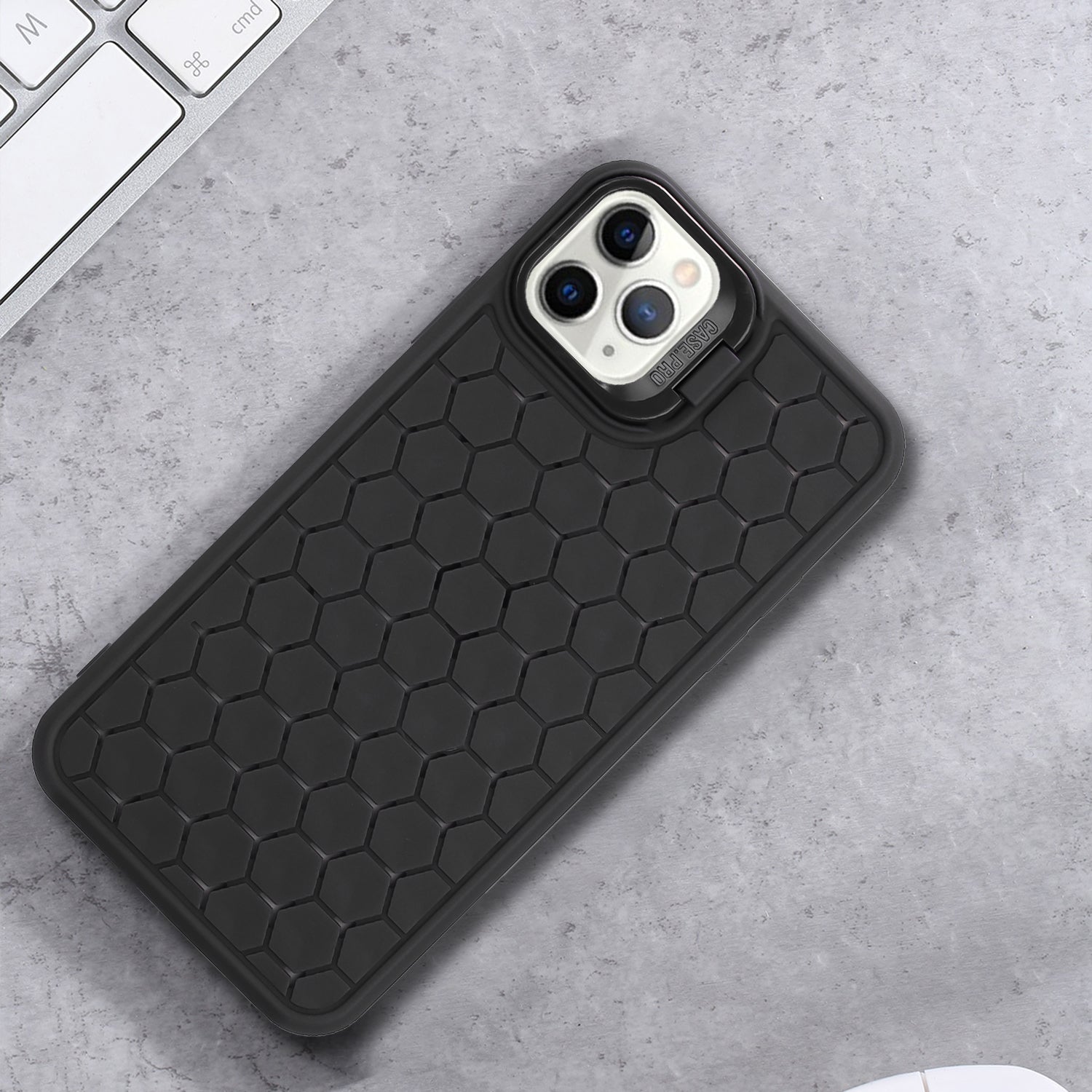 For iPhone 11 Pro Kickstand Case Heat Dissipation TPU Phone Cover Compatible with MagSafe