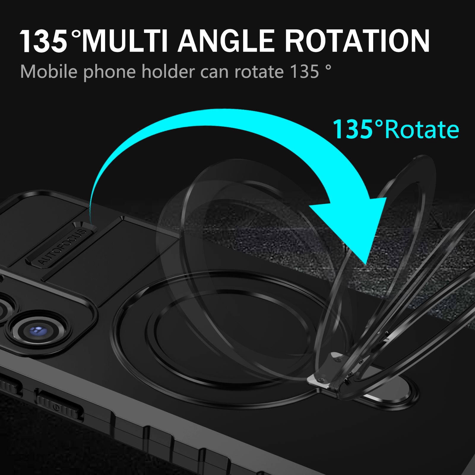 For Samsung Galaxy S23 FE PC+TPU Case Shockproof Kickstand Phone Cover Compatible with MagSafe