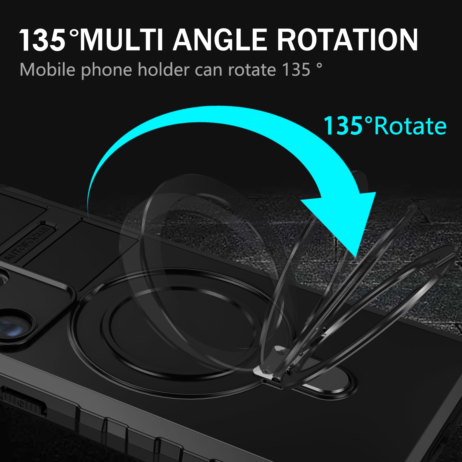 For Samsung Galaxy S24 Ultra Magnetic Kickstand Cover PC+TPU Phone Case Compatible with MagSafe