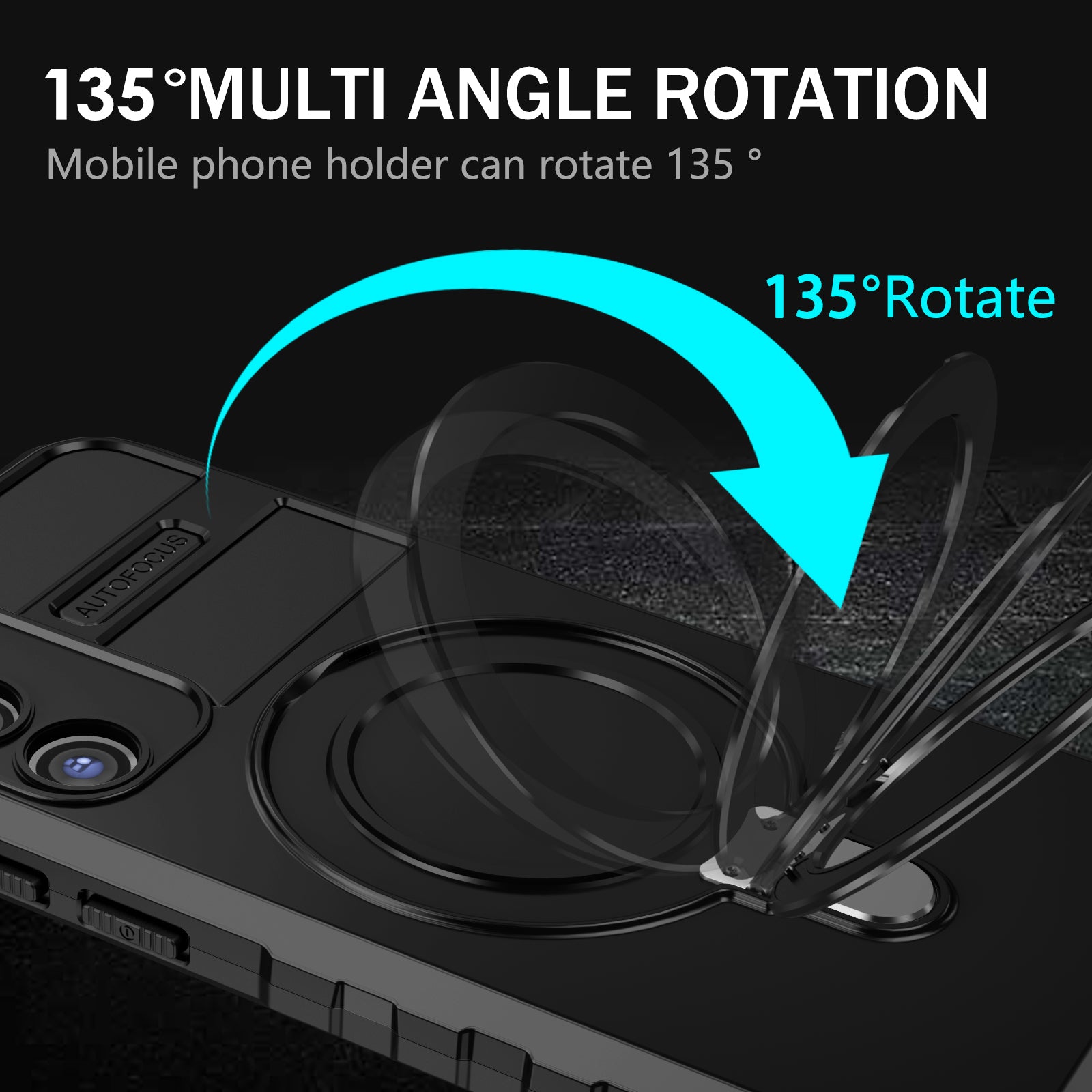 For Samsung Galaxy S23+ Case PC+TPU Kickstand Phone Cover Compatible with MagSafe