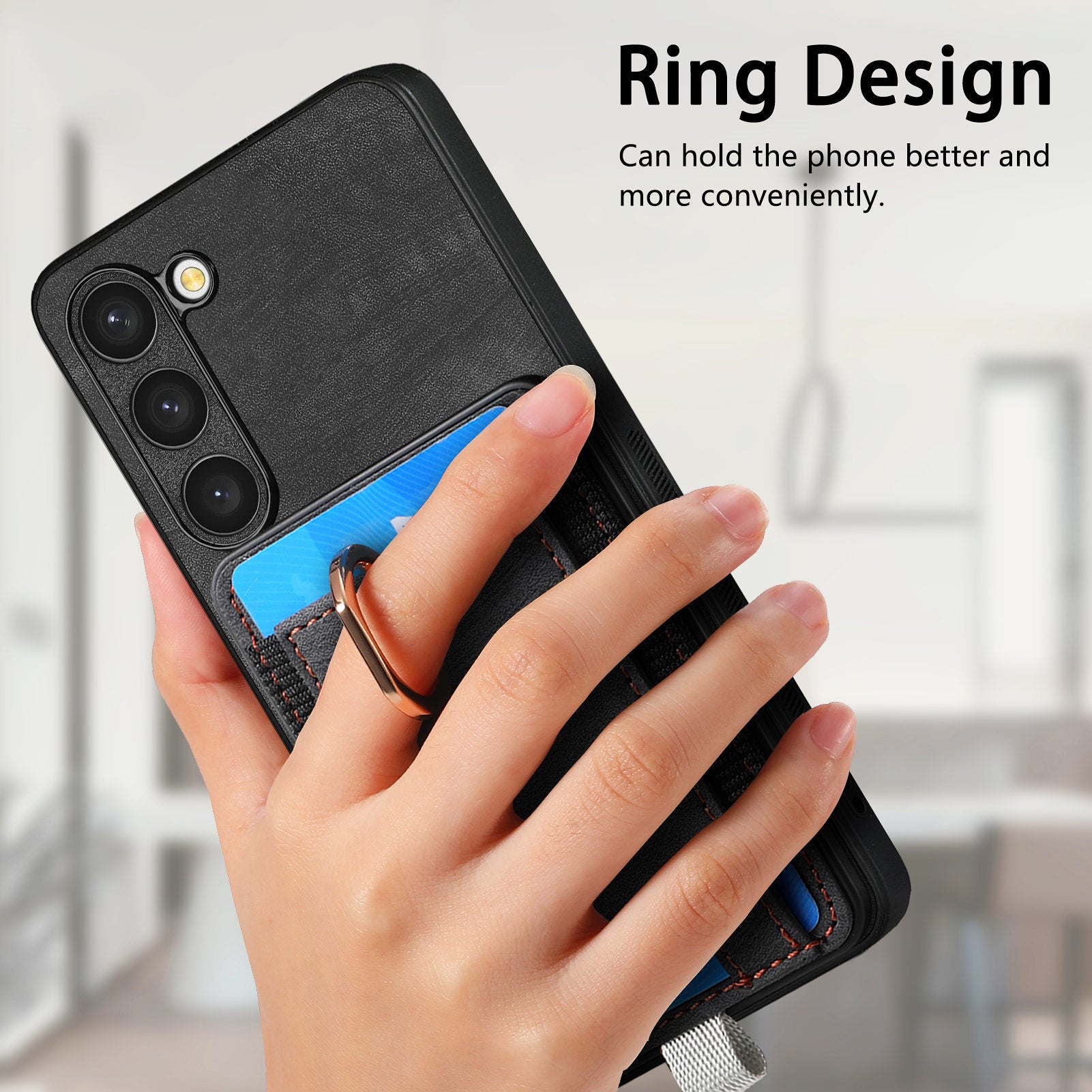D7 For Samsung Galaxy S23 Case Detachable 2-in-1 Card Holder Leather Back Cover
