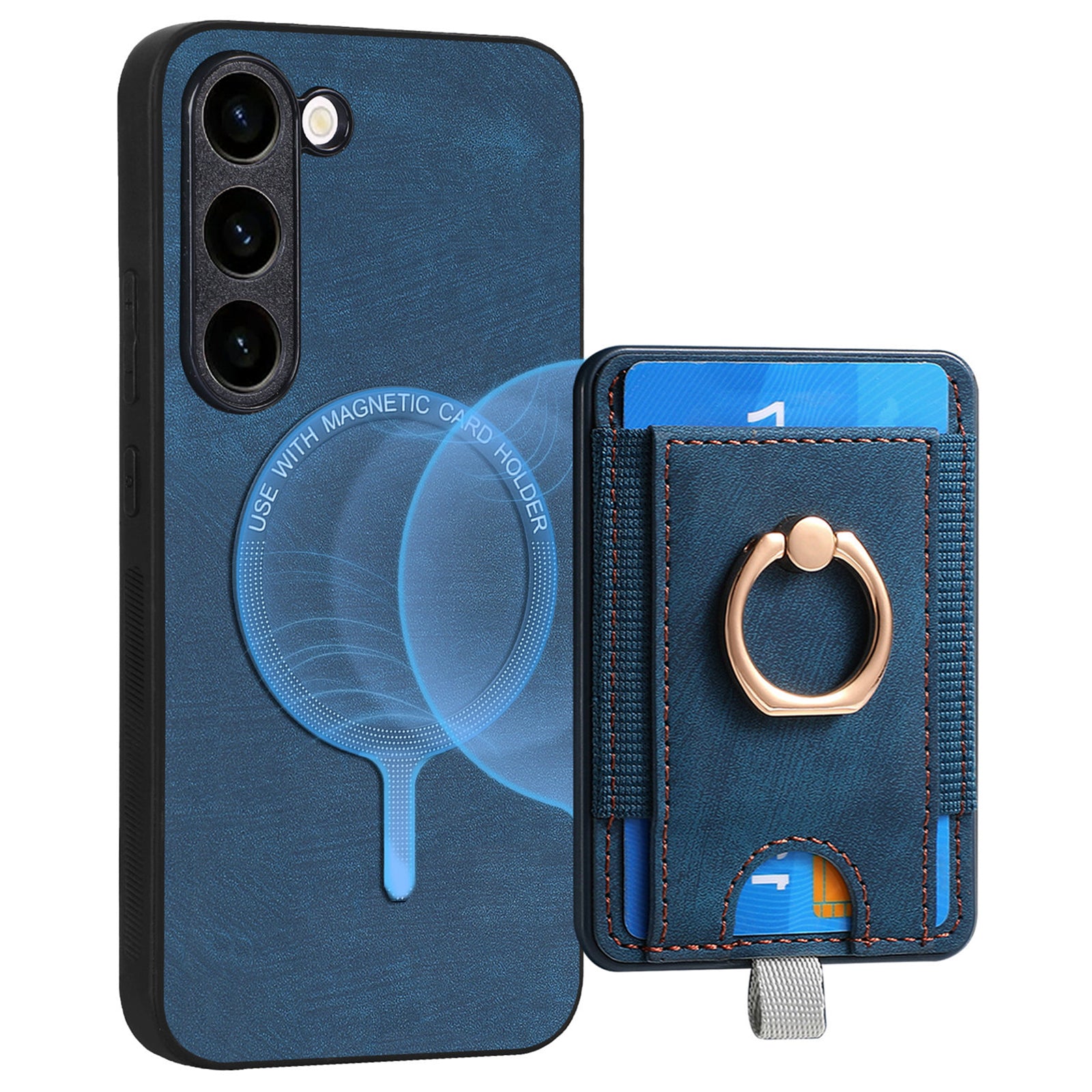 D7 For Samsung Galaxy S23 Case Detachable 2-in-1 Card Holder Leather Back Cover