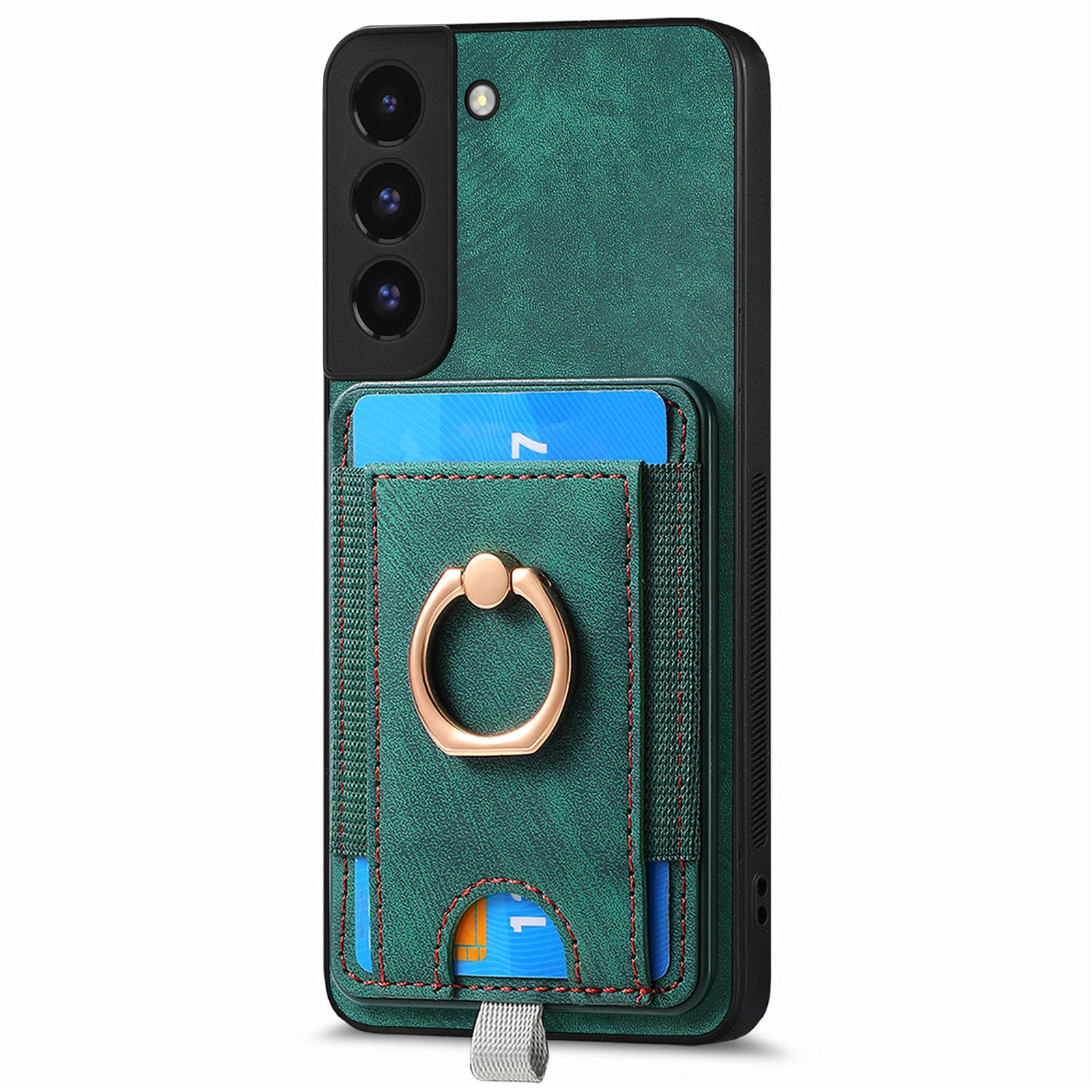 D7 For Samsung Galaxy S22 5G Case Detachable Magnetic Card Slot Kickstand Phone Case